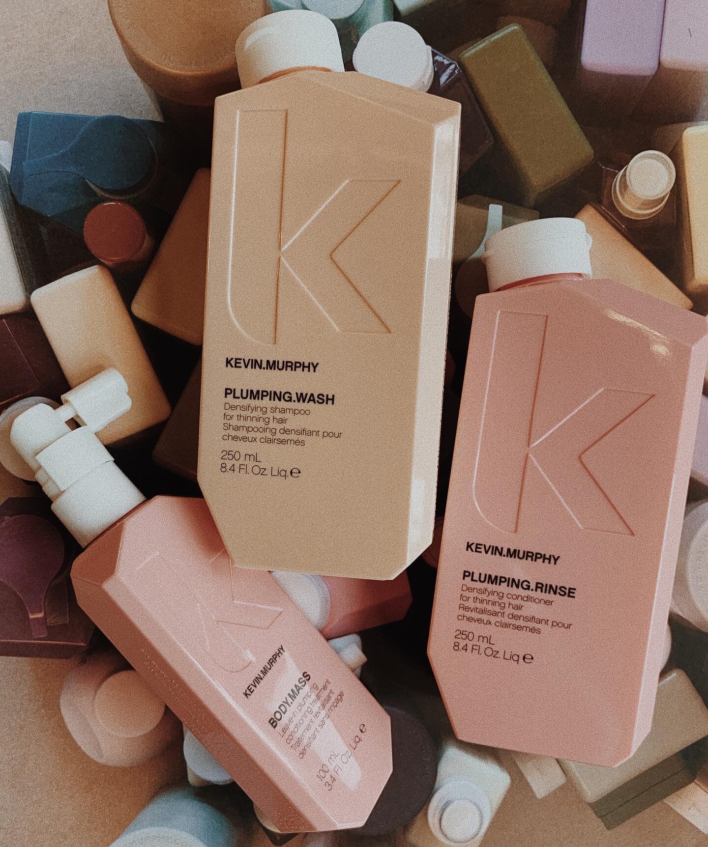 Shop @kevin.murphy in store or online. Holiday sets are available while they last. Shop link in bio 💫 #selflove #haircare #product #shopsmall #smallbusiness #vermontsalon #vermonthair #kevinmurphy