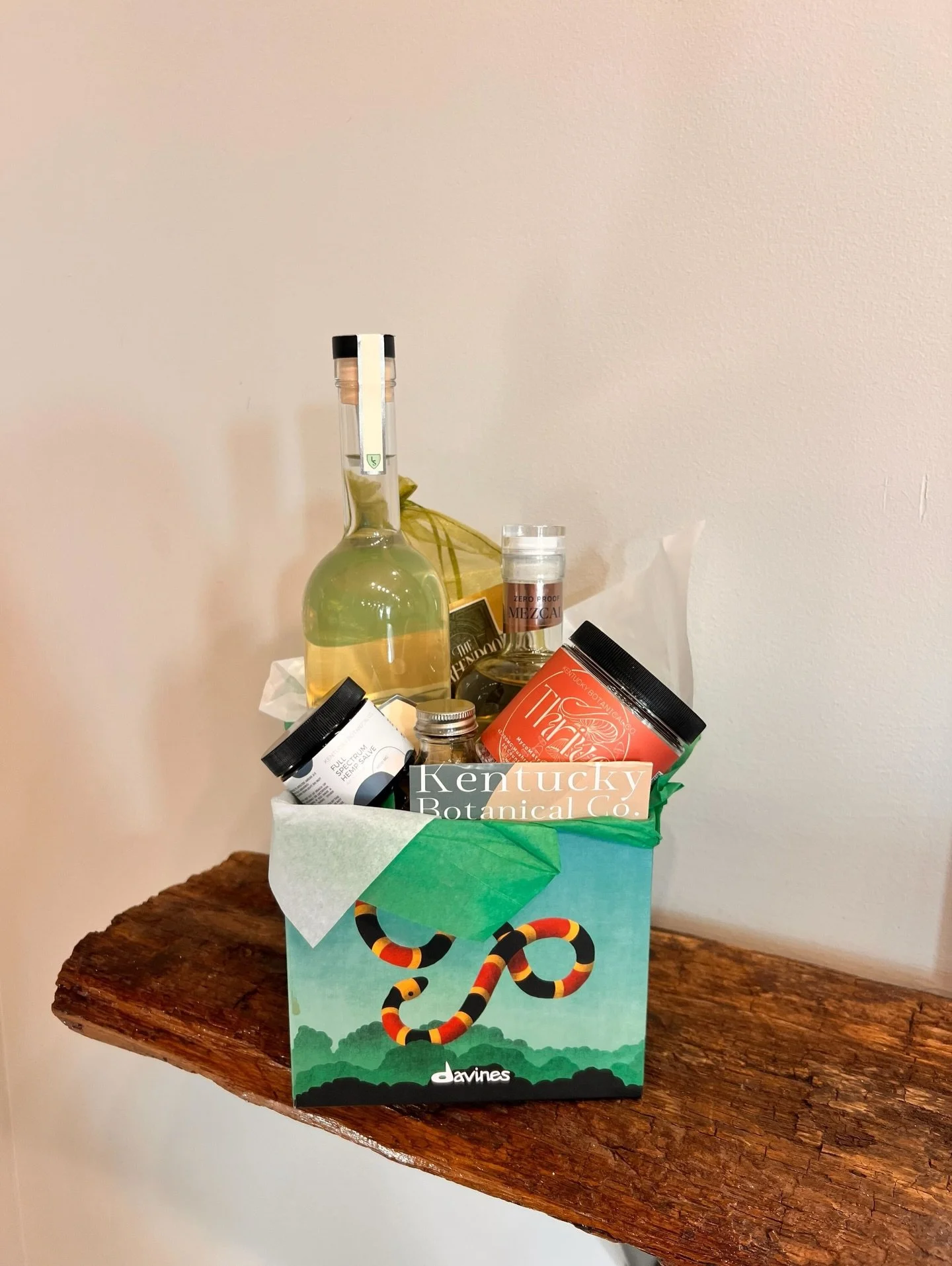 Tomorrow is the day 🌿✨

Sneak peek at the raffle baskets we&rsquo;ll have waiting for you 👀

We&rsquo;ve got something for everyone: Chill Out, Cool Clothing, Local Foodie Collection, Hair Care, and Self Care baskets. 

Join us for Grounded in Givi