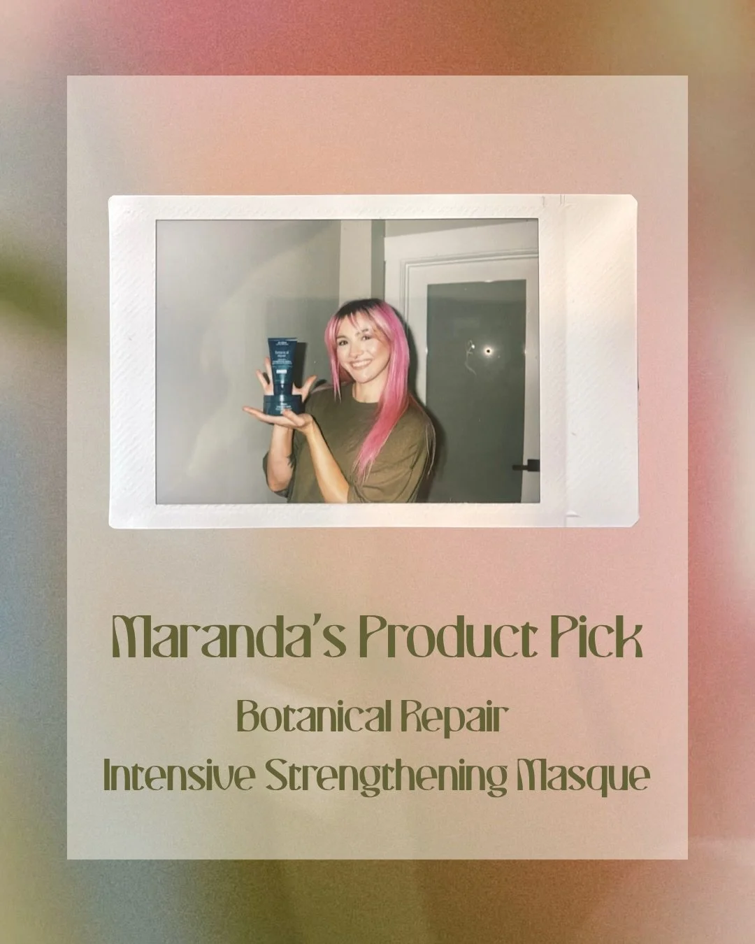 Happy August! 🌀✨

The Aveda Botanical Repair Intensive Strengthening Masque is our product of the month, picked by Maranda! 

WHY: Because it instantly transforms dry damaged hair from the inside out! Formulated with plant-powered bond-building tech