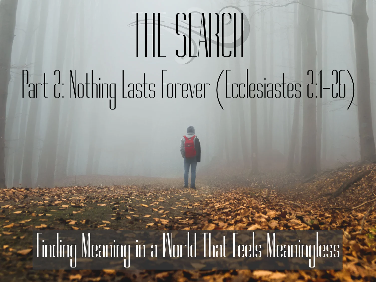September 5th, 2021 - The Search Part 2: Nothing Lasts Forever