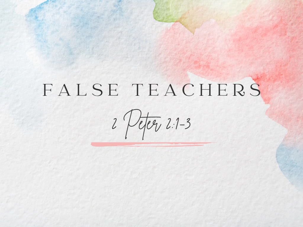 January 22nd, 2023 - False Teachers
