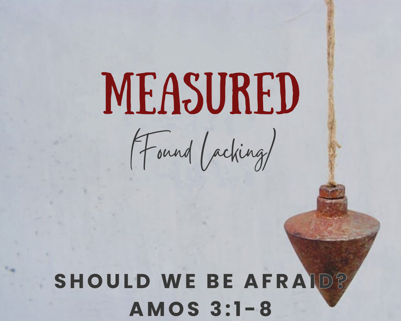 October 6th, 2024 - Measured: Should We Be Afraid? 