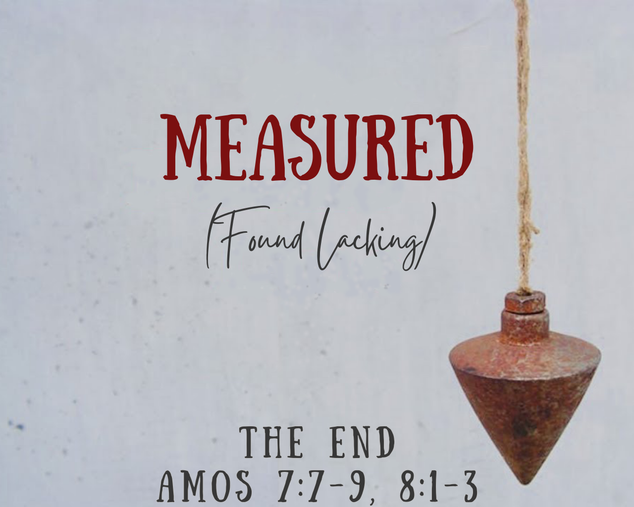 November 17th, 2024 - Measured: The End 