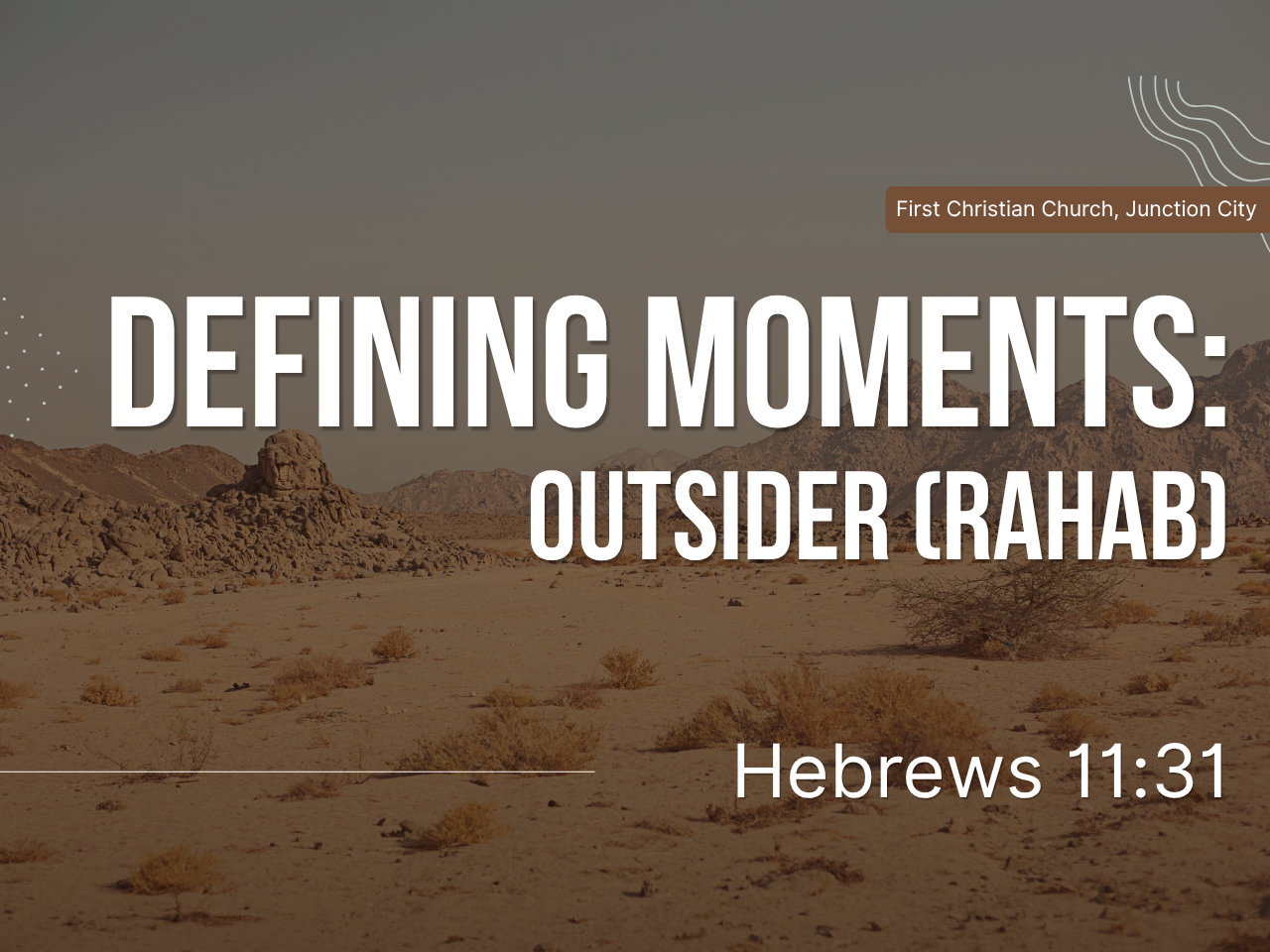 July 26th, 2026 - Live Stream - Defining Moments: Tested (Abraham) 