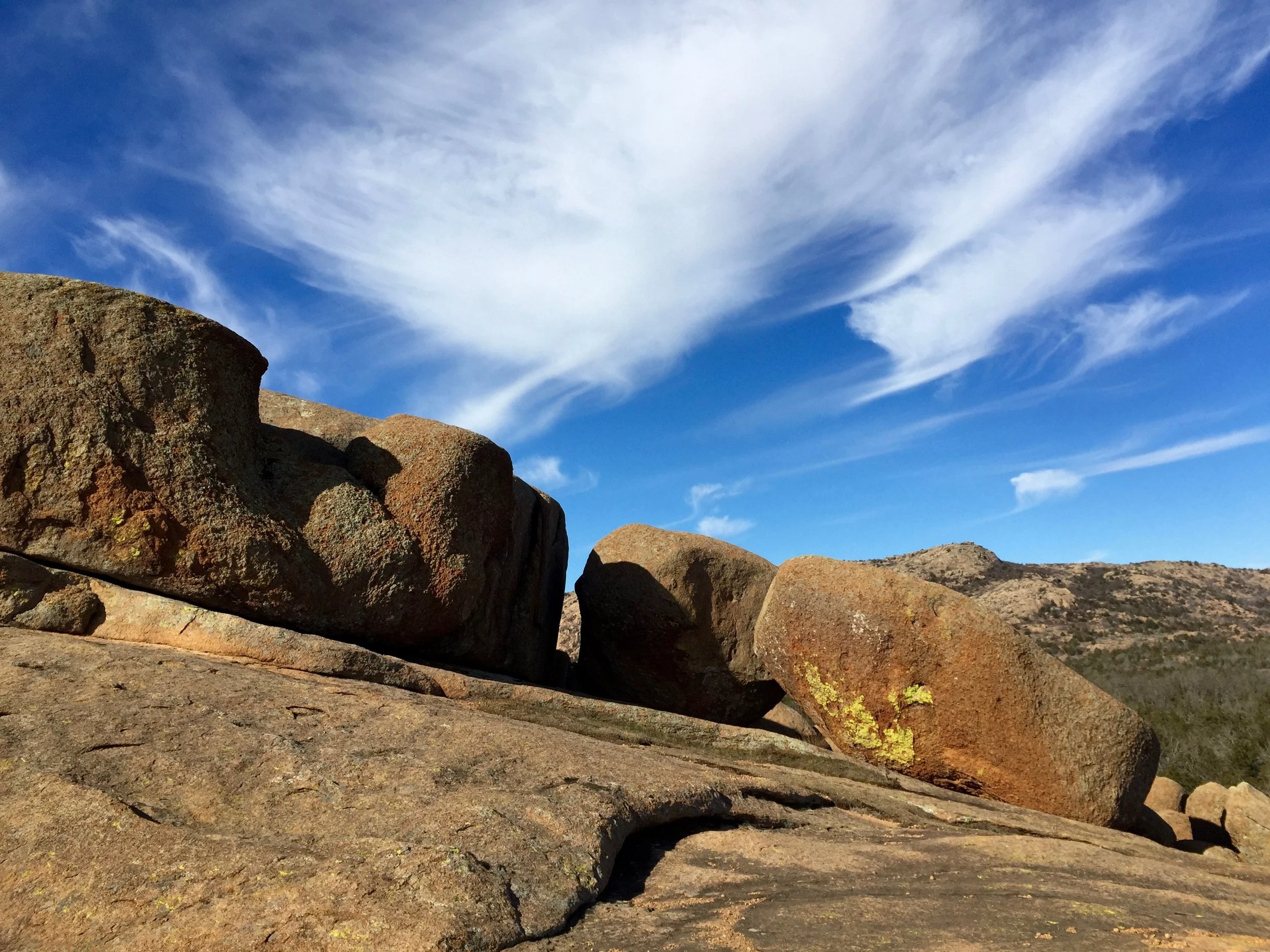 Wichita Mountains - Rocks on Angle