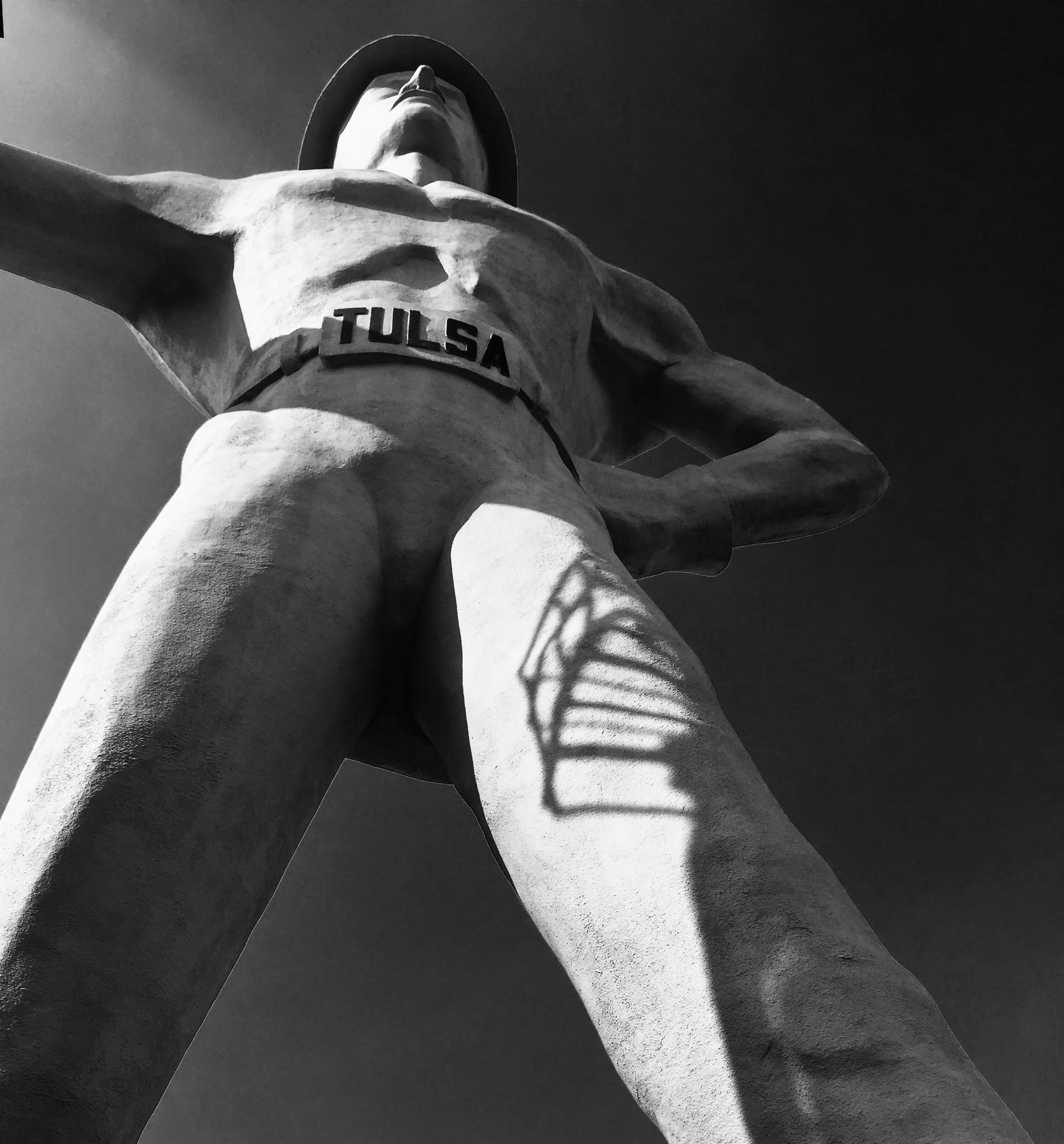 Black and White Driller Man