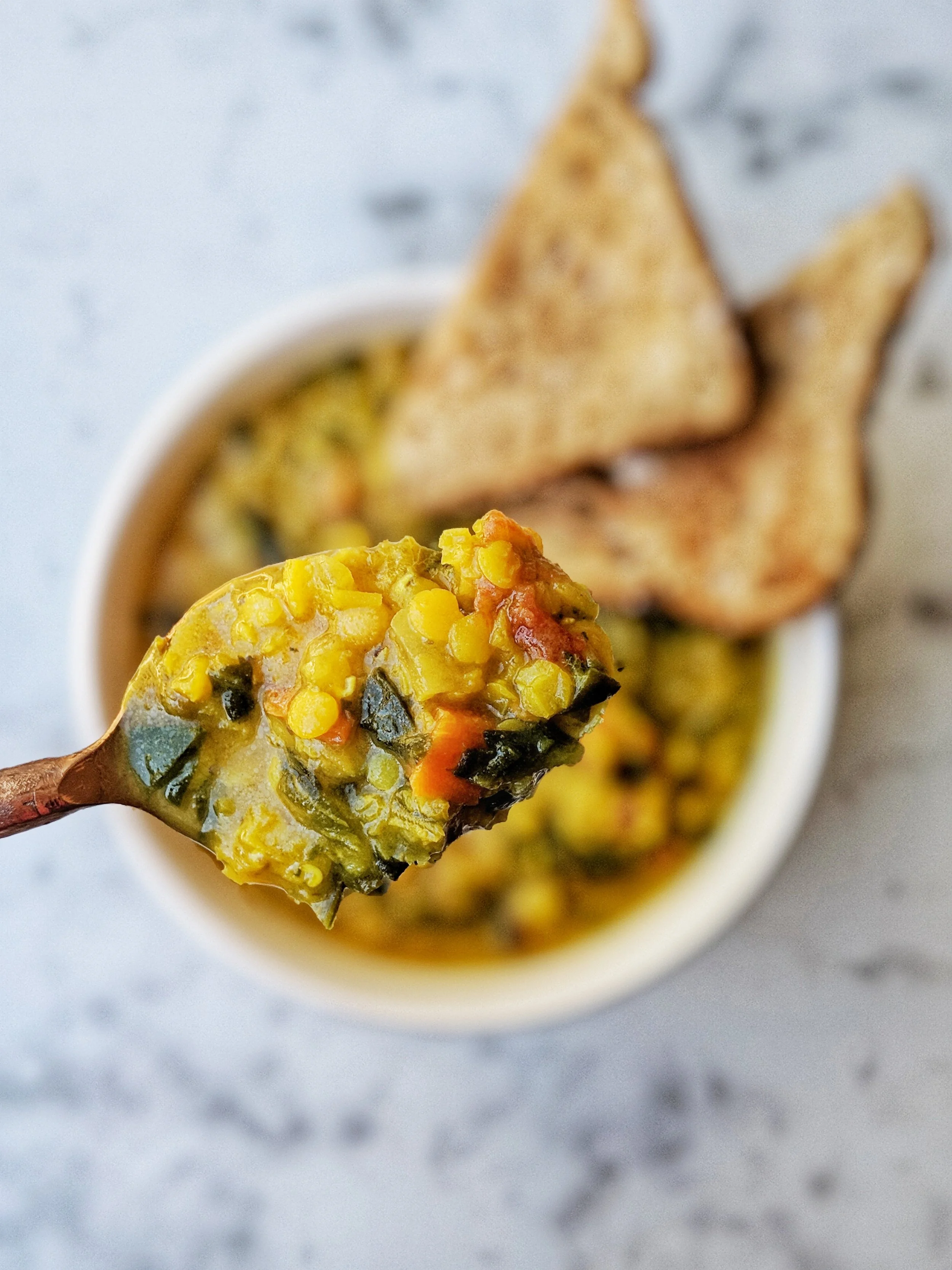 Easy lentil veggie stew