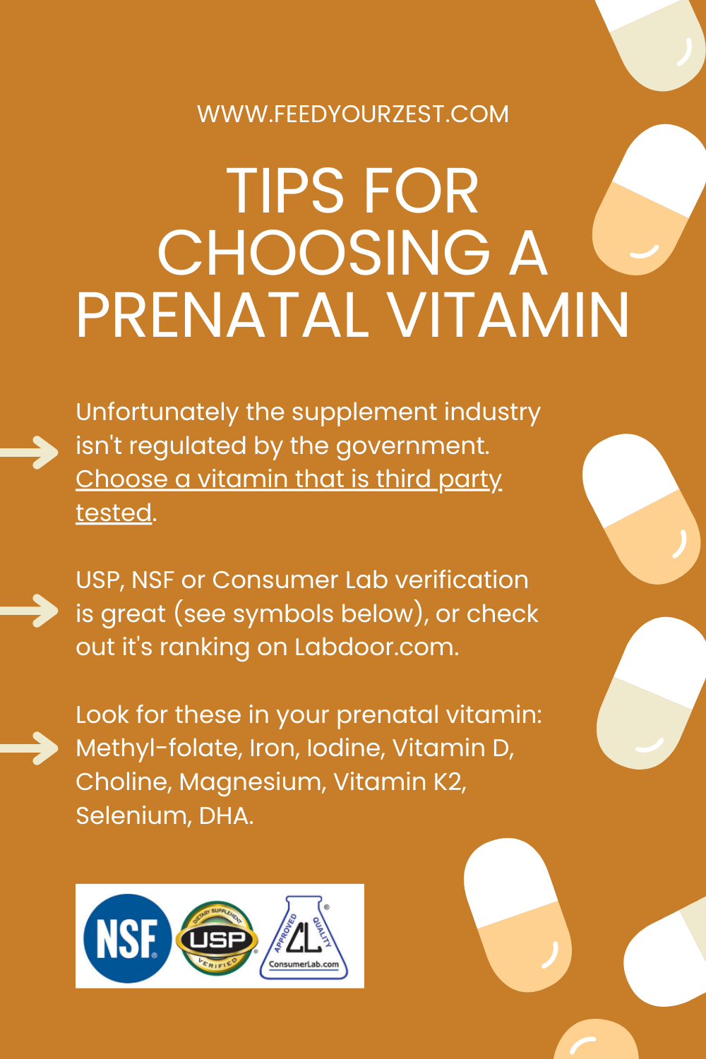 What to look for in your prenatal vitamin — Dietitian nutritionists for