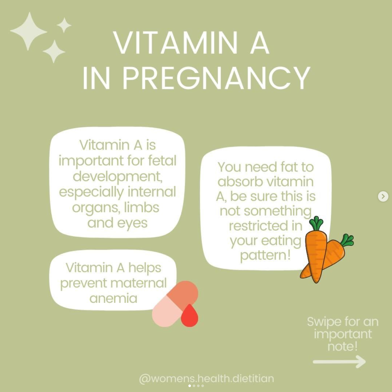 fællesskab boks resterende Vitamin A in Pregnancy — Online Dietitian - intuitive nutrition therapy for  fertility & pregnancy
