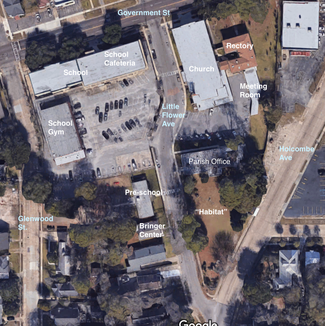 Map of the Little Flower campus