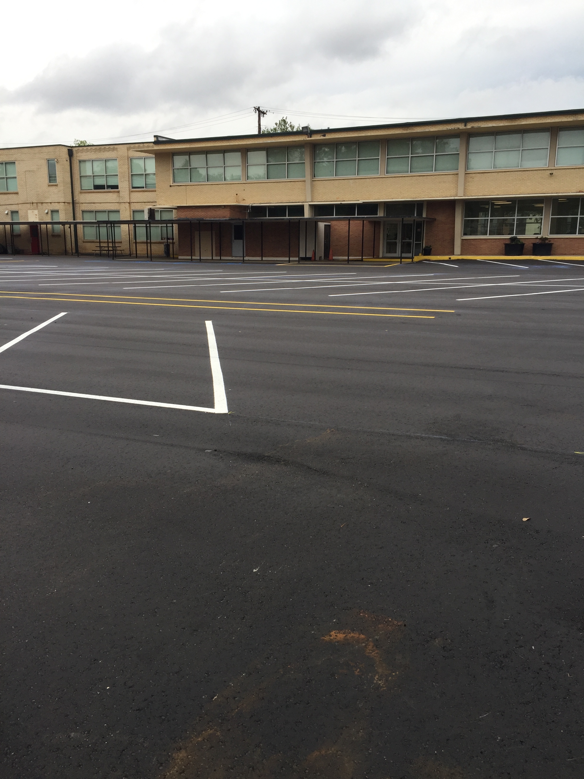 Repaving the School Parking Lot