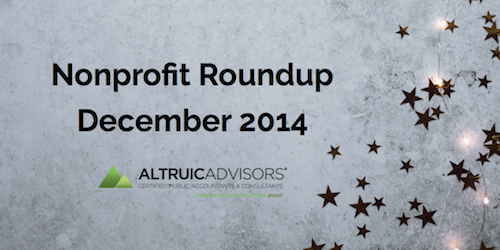 Nonprofit news and events December 2014