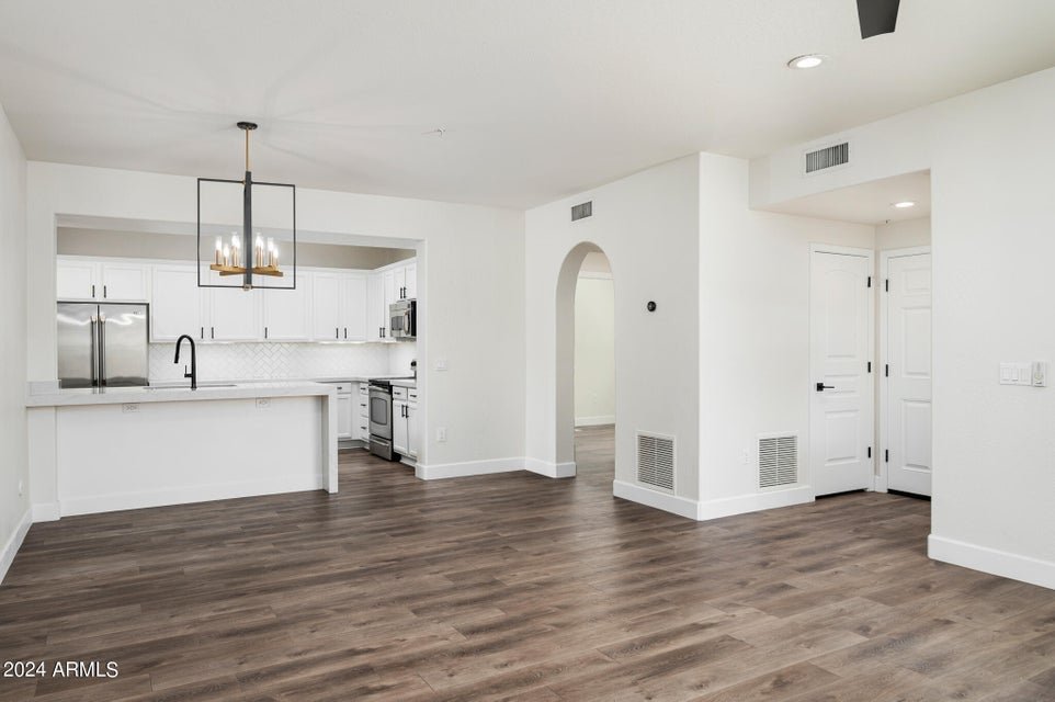#NewListing #ForLease Completely remodeled corner ground-level unit (single level). Light and bright finishes and every inch cleaned spotless. Highly desirable single-level split 2 bedroom 2 bathroom floor plan, with an attached 2-car freshly epoxied