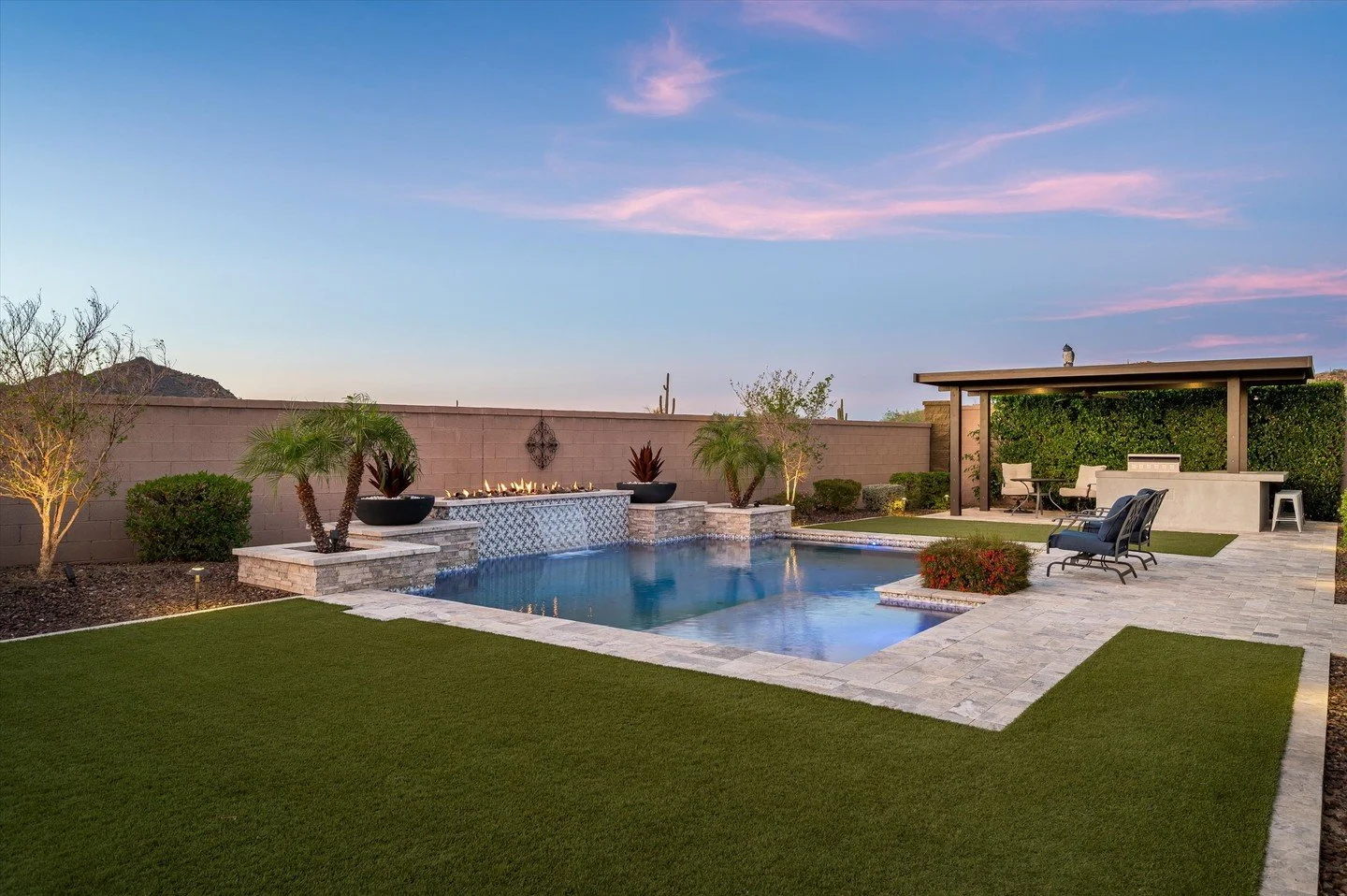 #NewListing #OpenHouse Saturday from 11:00 AM - 2:00 PM. Set on a premium 10,642 square foot view lot in the sought-after Pyramid Peak community, this exceptional single-level home captures panoramic mountain views and desert beauty in a way few prop