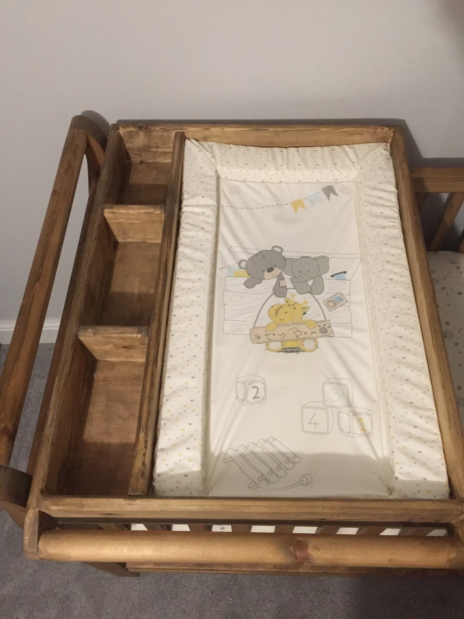 cot top change table