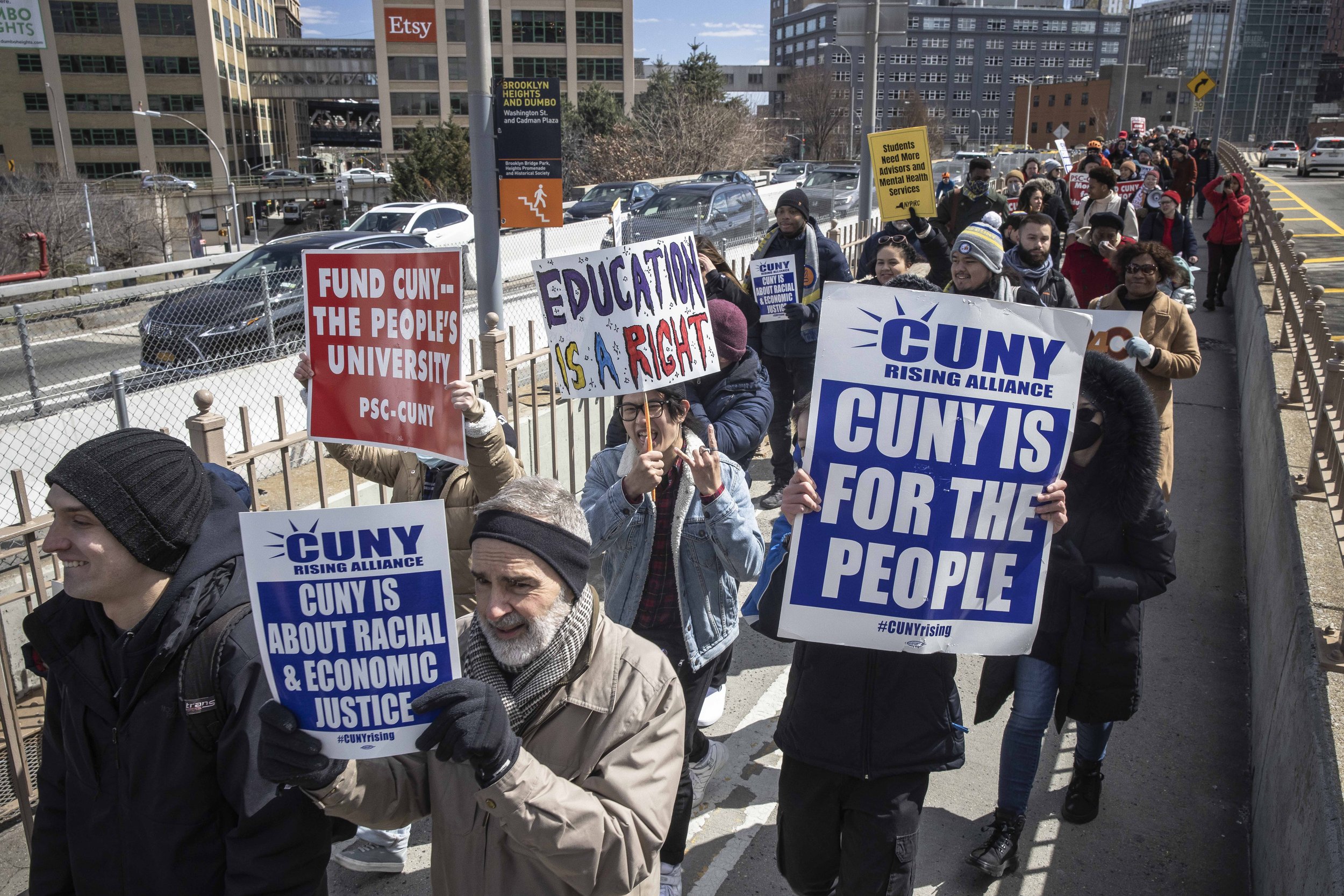 March in March over the Brooklyn Bridge for #NewDeal4CUNY by Dave Sanders 031923bkbridge16.jpg