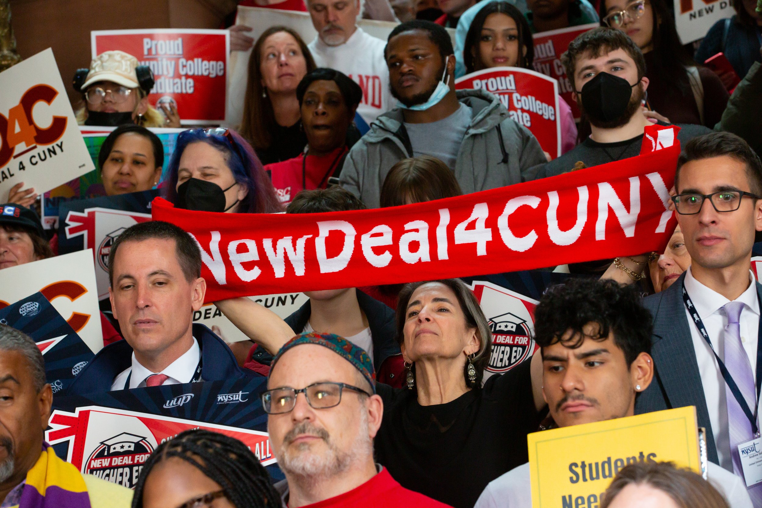 Rally at he Capital building Albany #NewDeal4HigherEd #NewDeal4CUNY by Patrick Dodson 03092023_ND4CUNY_Albany_055.jpg