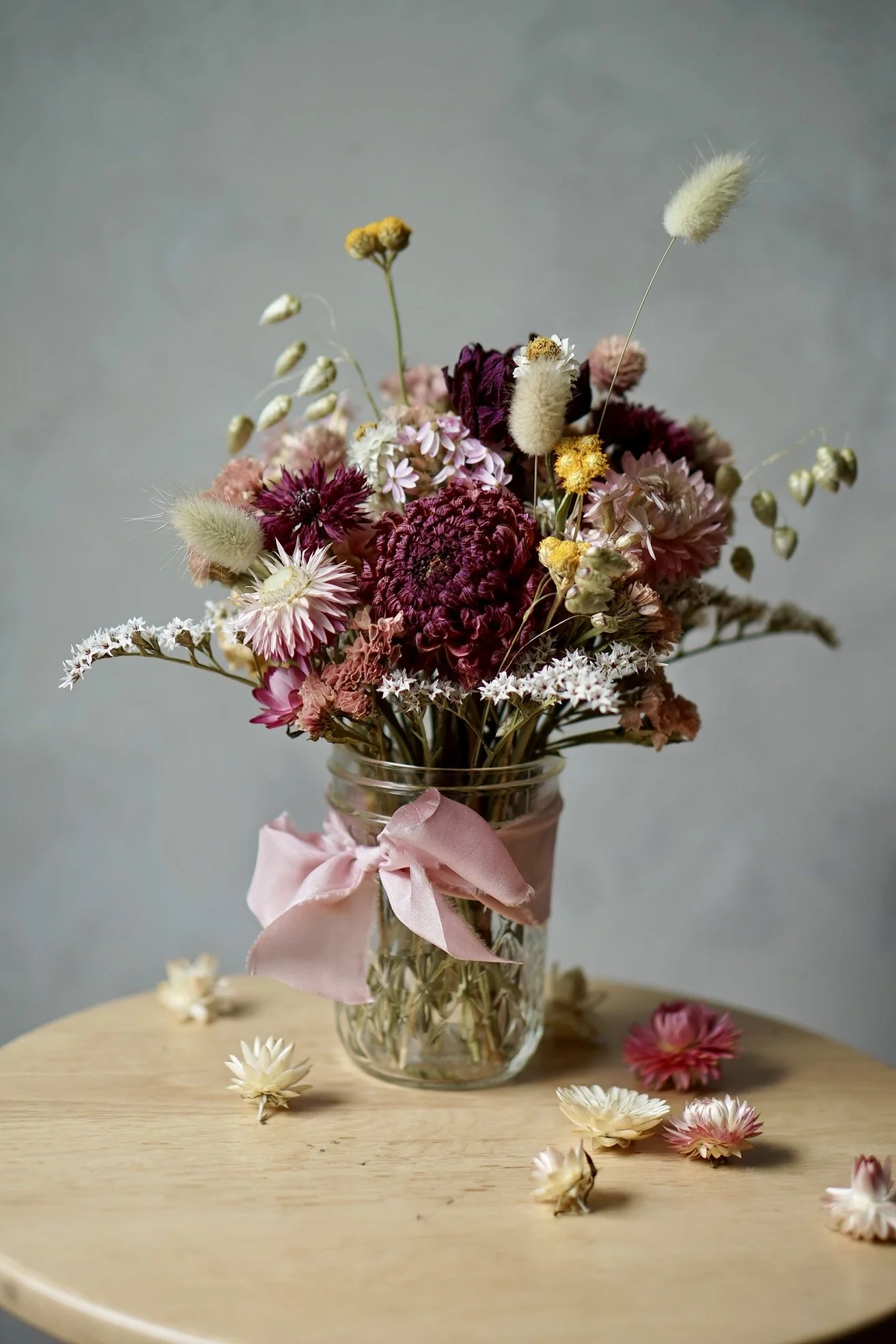 Everlastings jam jar - made to order