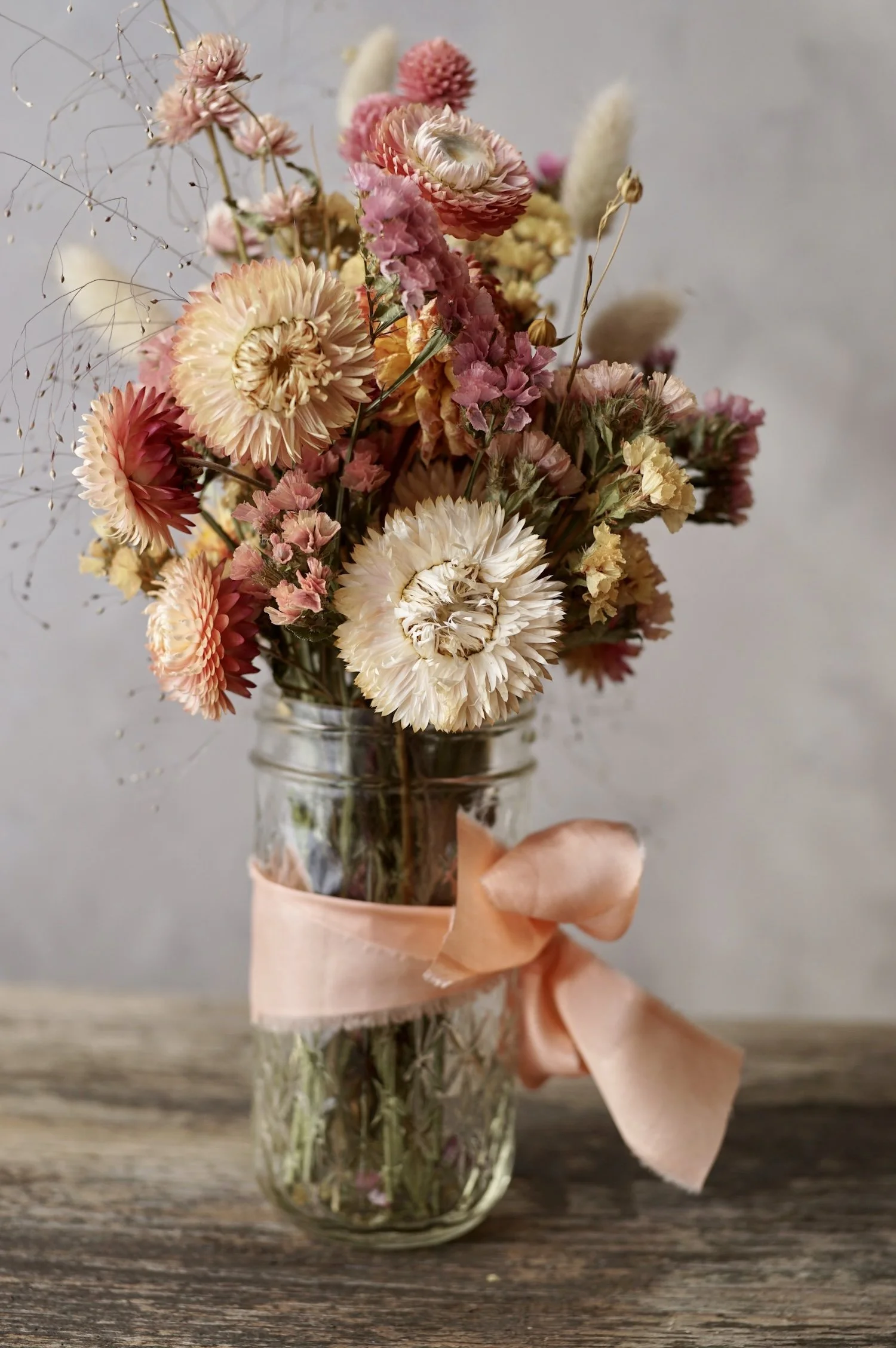 dried-flowers-jam-jar-peach.JPG