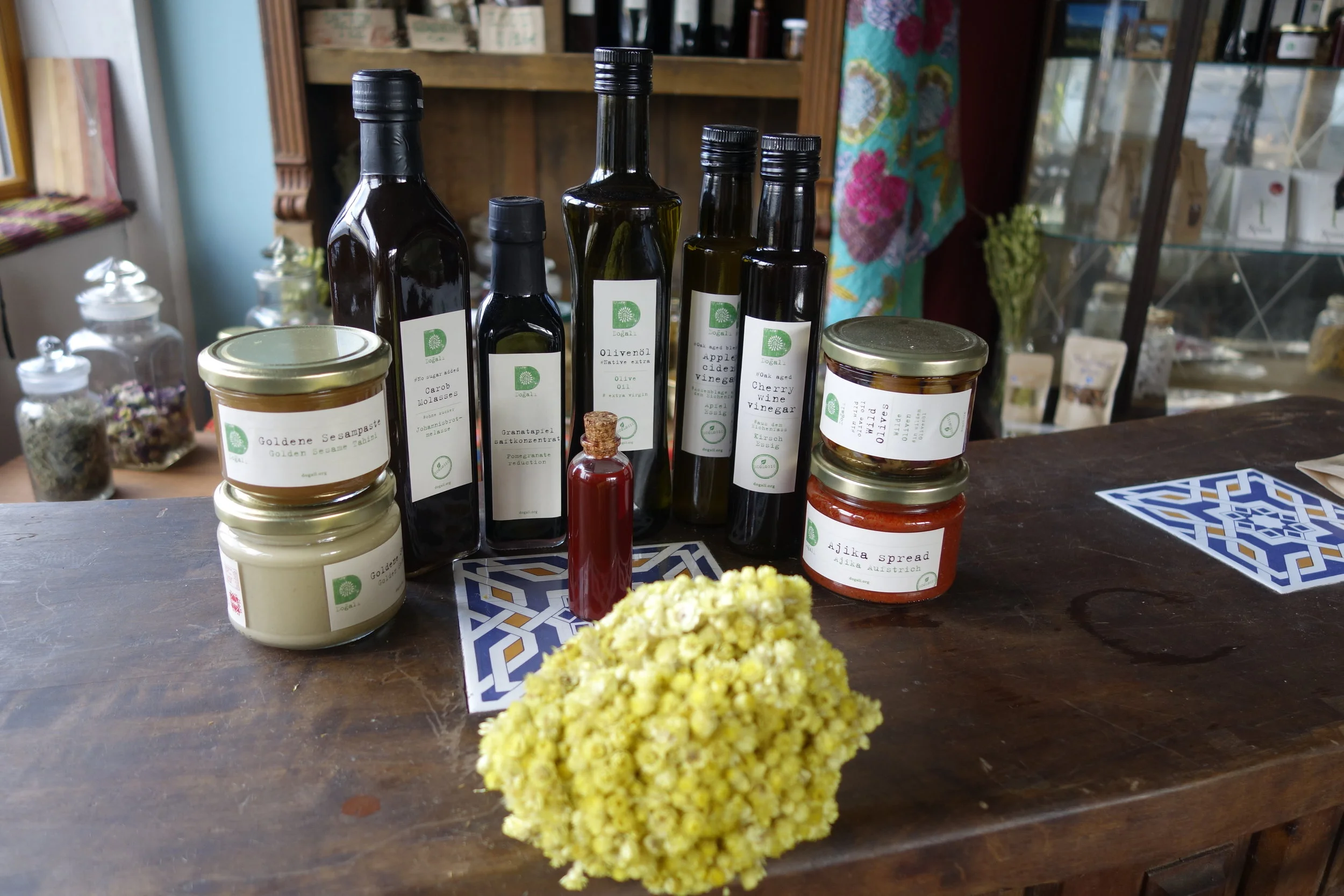 products available at the kiosk holzmarkt 