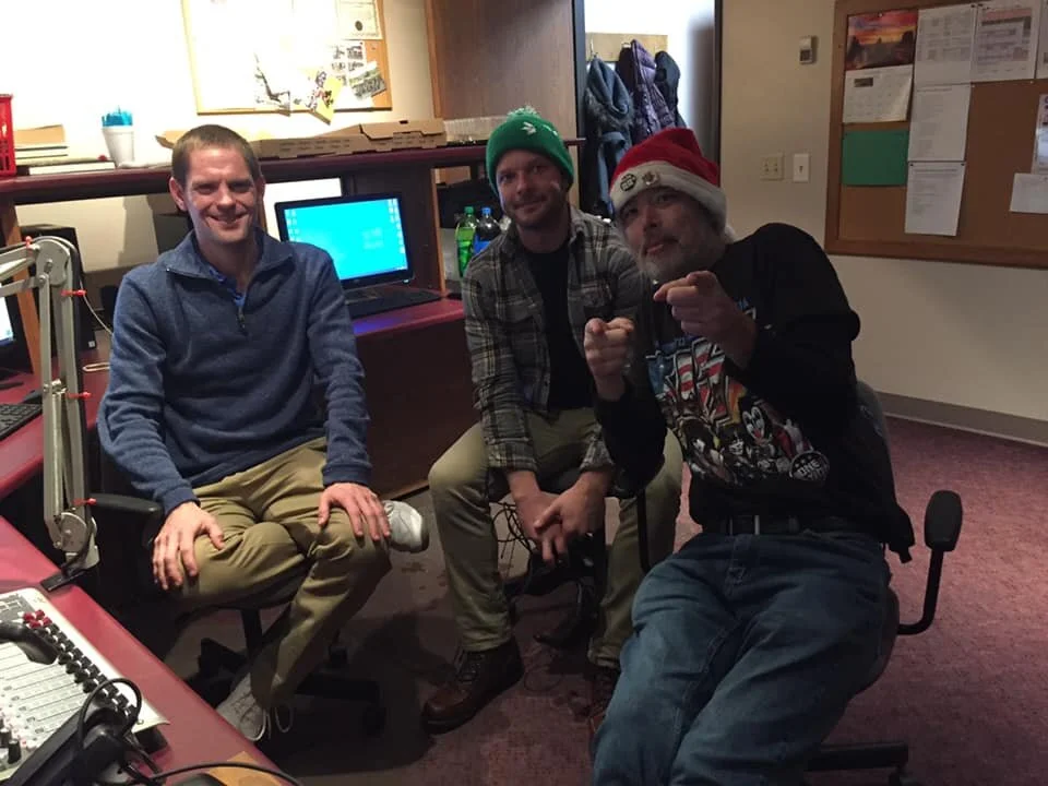 The Communications Department staff hams it up