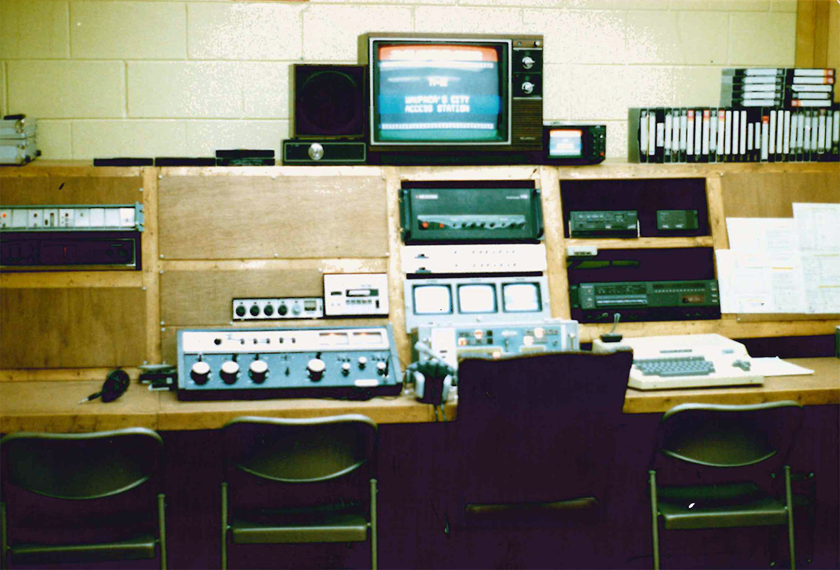 TV Control Room Then...