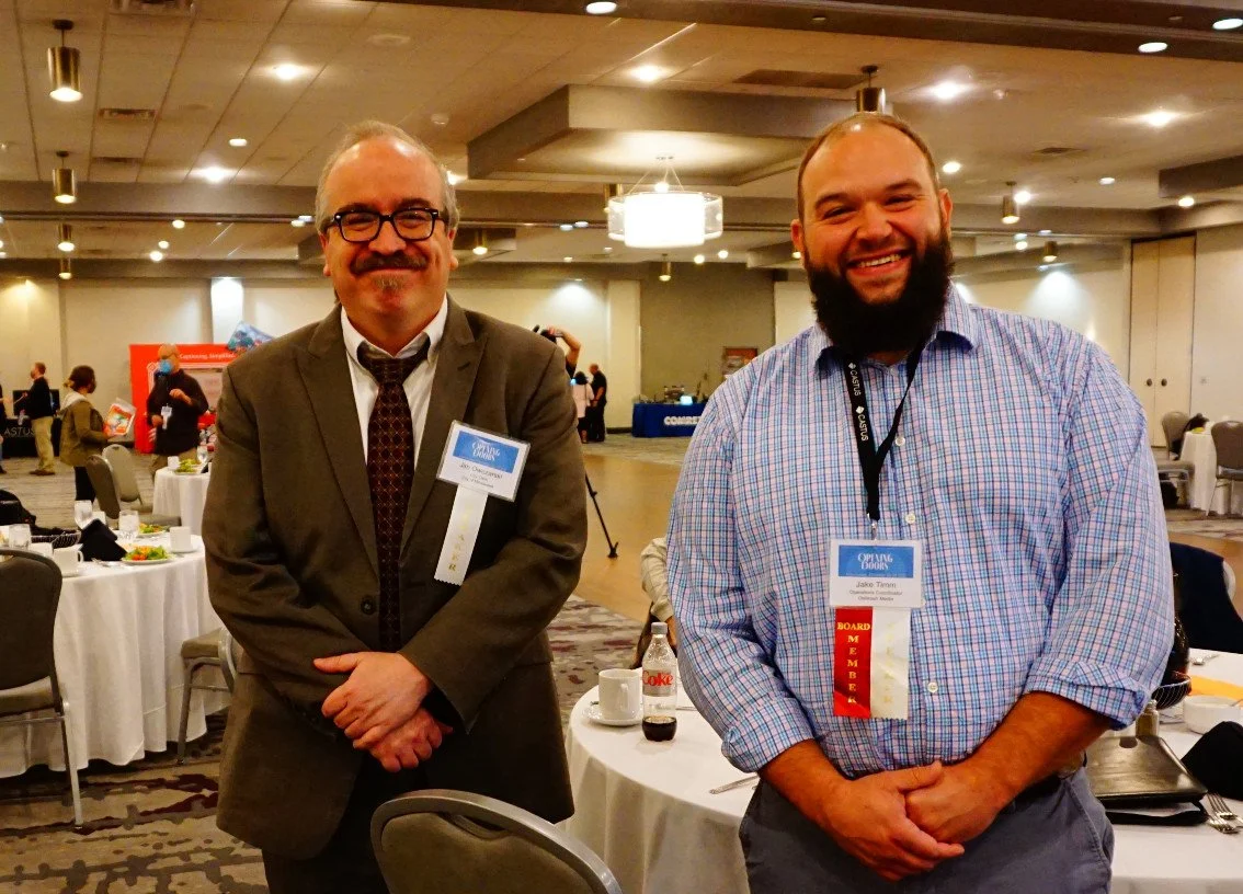 Milwaukee City Clerk Jim Owczarski and WCM President Jake Timm