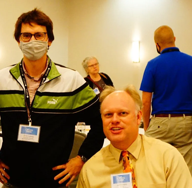 Colin Lessig and Jeff Robbins at the 2021 WCM-ACM Midwest Conference