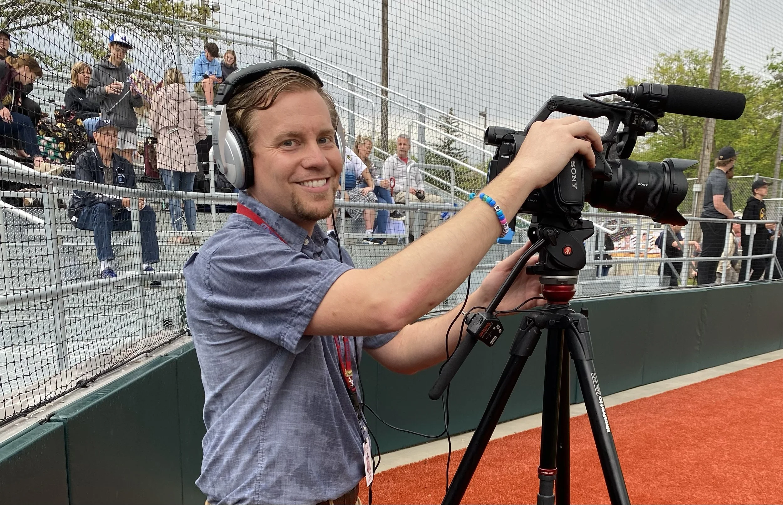 John Ehlke covering high school sports