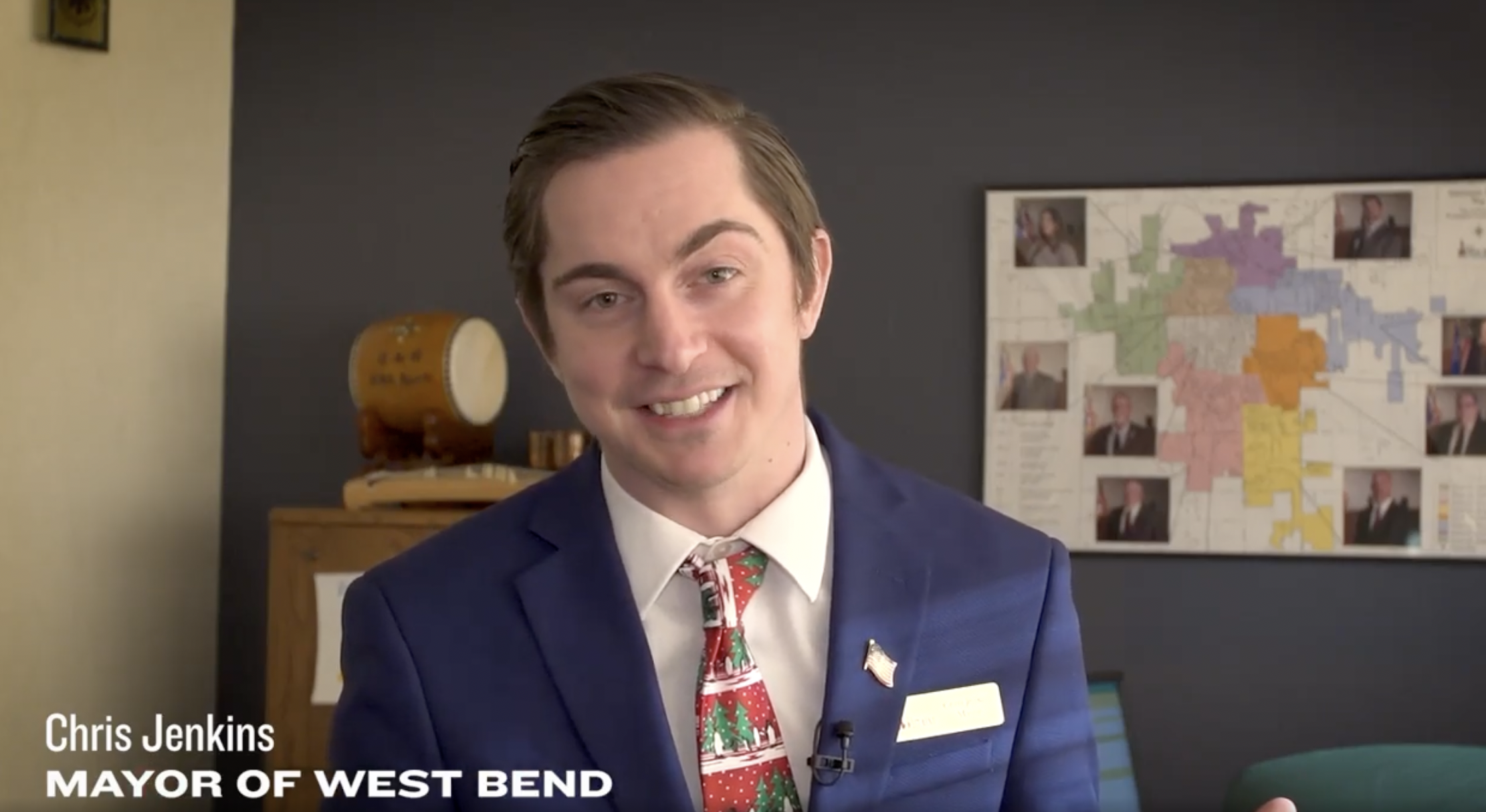 Mayor Chris Jenkins appears on Business of the Month