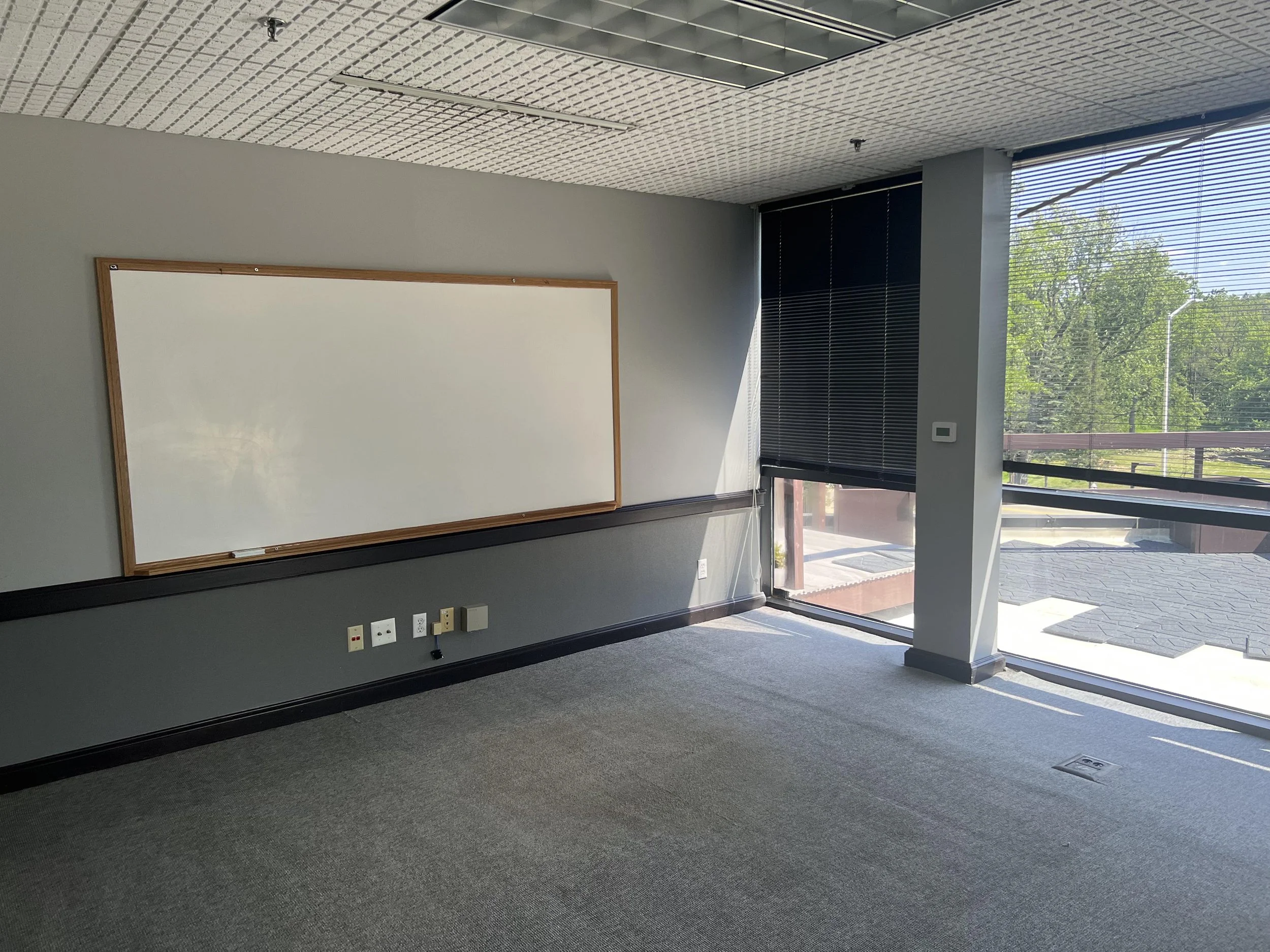 WLOO's new office space in the Solarium