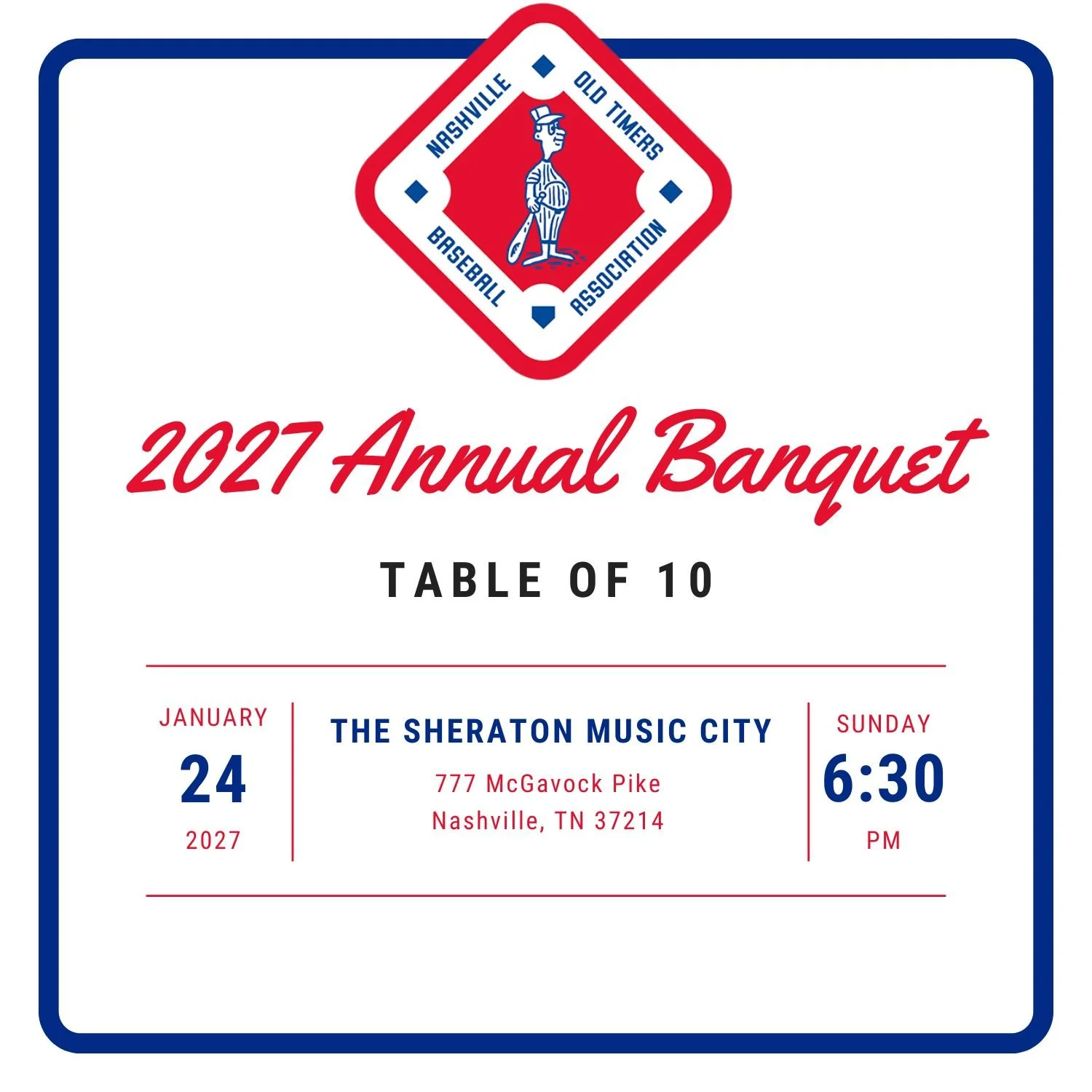 2027 Banquet Table