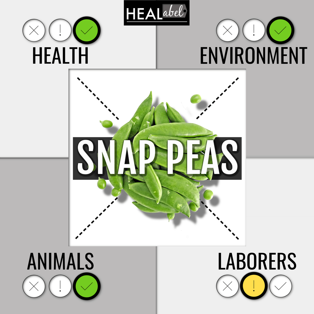 Are Snap Peas Good Or Bad 2022 Ingredient Guide For Health Environment Animals Laborers Healabel