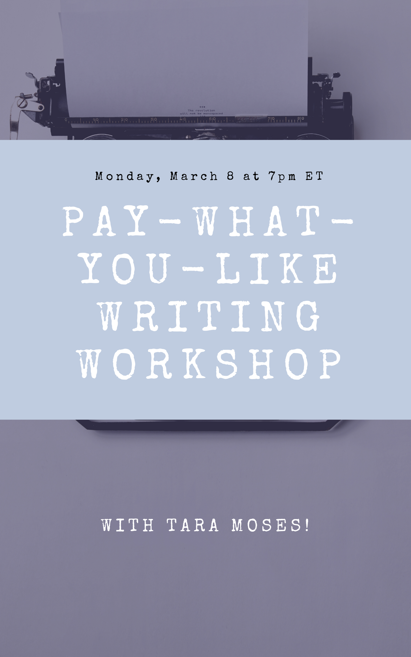 Pay-What-You-Like Playwriting Workshop