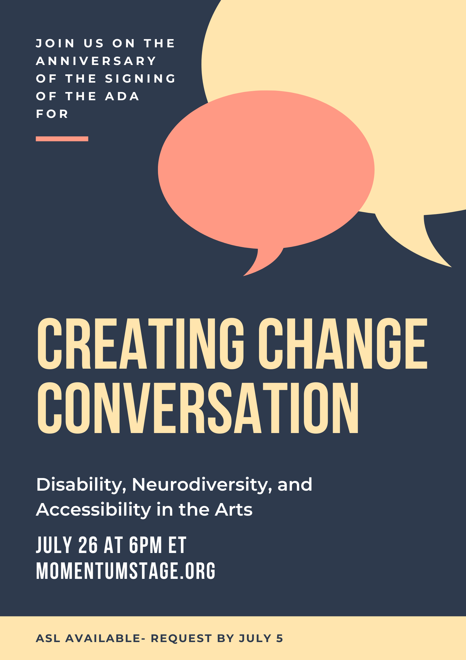 Creating Change Conversation - Neurodiversity, Disability, and Accessibility in the Arts