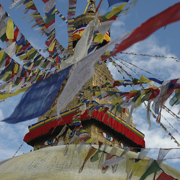   Boudha Temple, Kathmandu - The largest Tibetan Stupa in the world  