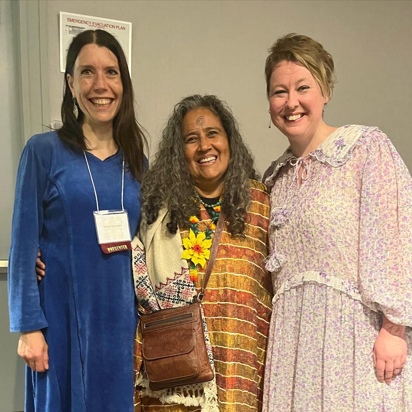 It was fabulous to connect with these beautiful musicians: Saskia from Germany &amp; Guadalupe from Costa Rica at the Women &amp; Myth conference in New York. Watch this space for future collaborations! 🎶🎶