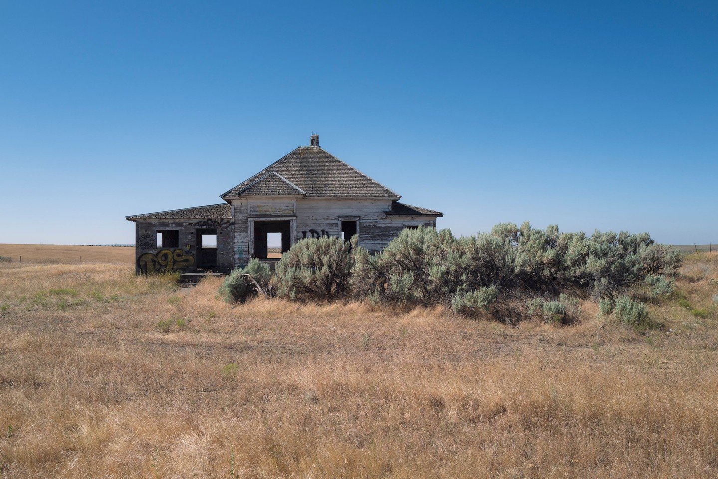 A long-abandoned building in Northern Oregon&mdash;ruin of depression, relic, or reminder of time&rsquo;s passage?

Oregon is a major exporter of soft white wheat, perfect for baked goods like pastries, cakes, cookies, and noodles like ramen. Over 80