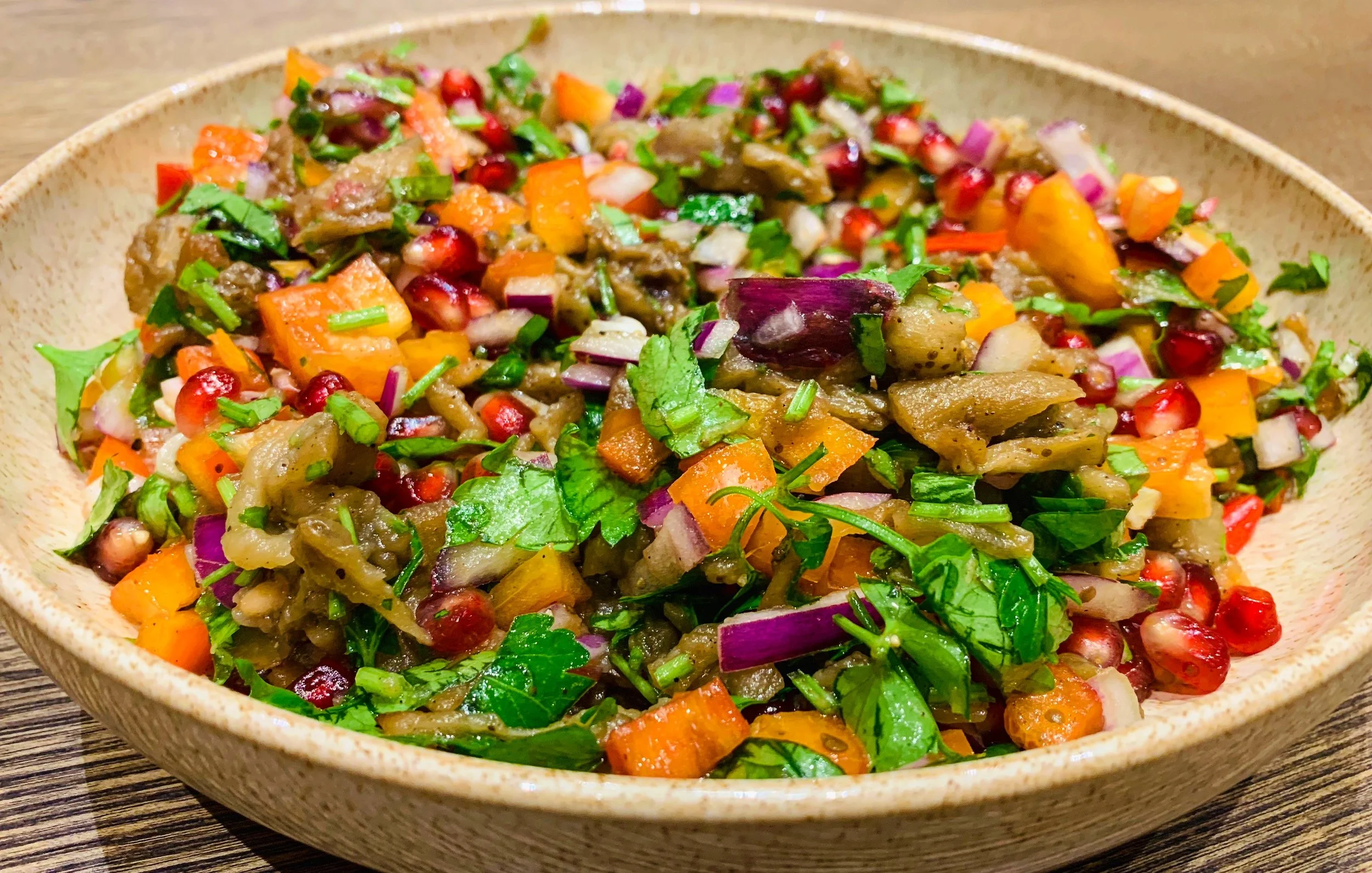 TANGY AUBERGINE SALAD
