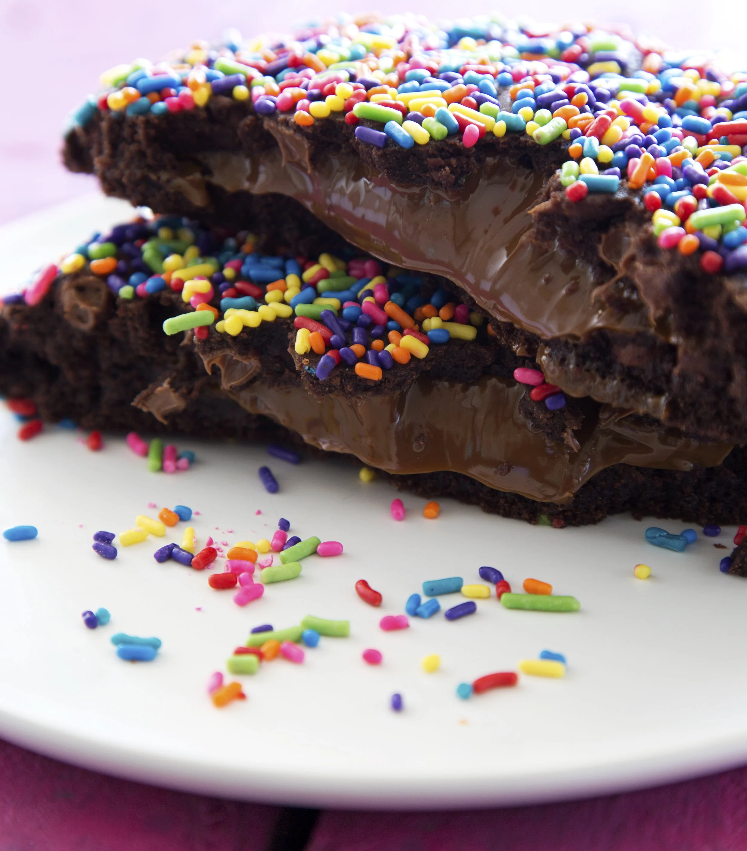 Chocolate covered Sprinkles stuffed with Dulce de Leche3 copy.jpg