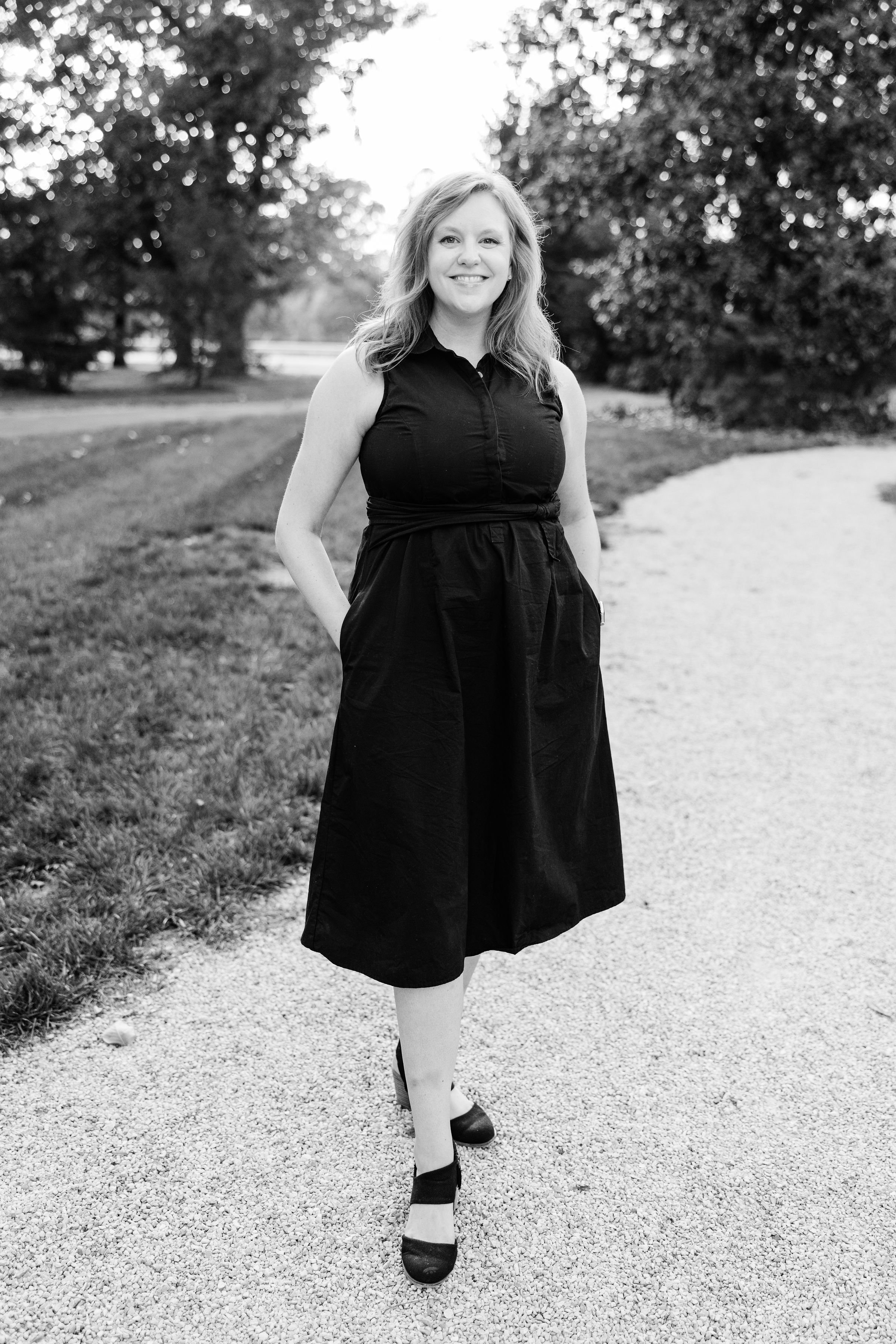 Black and white photograph of Dr. Brittany Murphy.