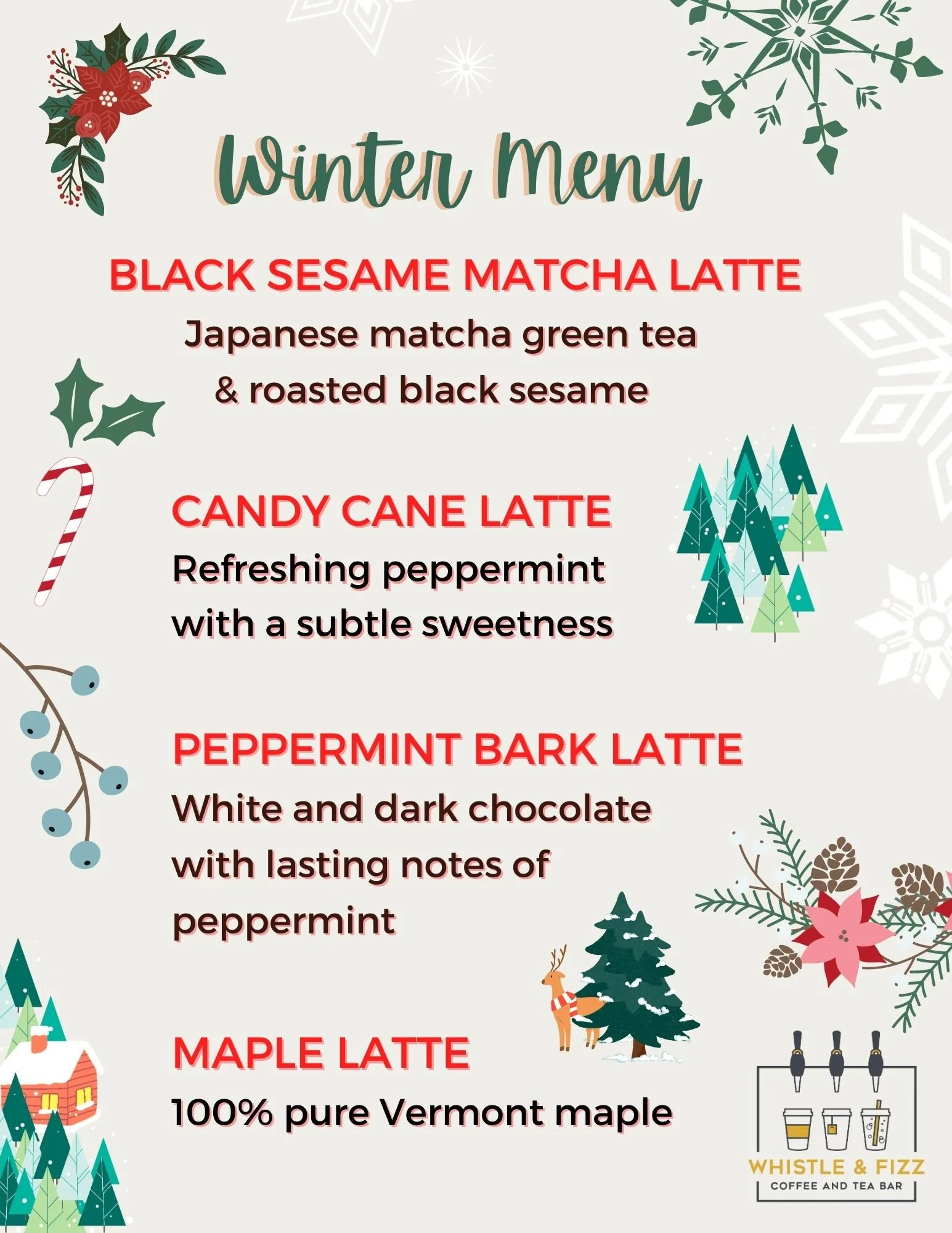 Winter 2022 Seasonal Menu