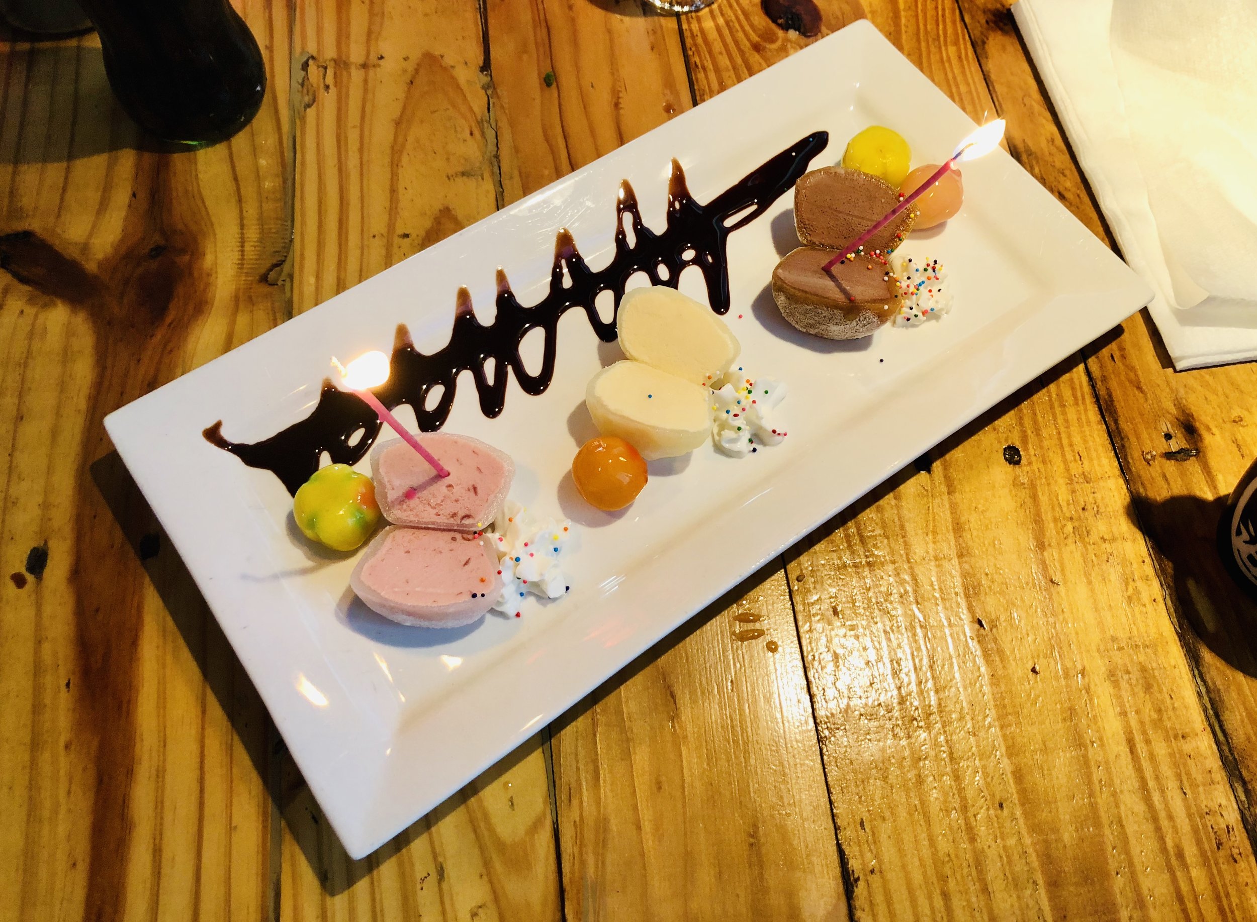 Mochi ice cream is pretty amazing and a must have when we have Japanese food.