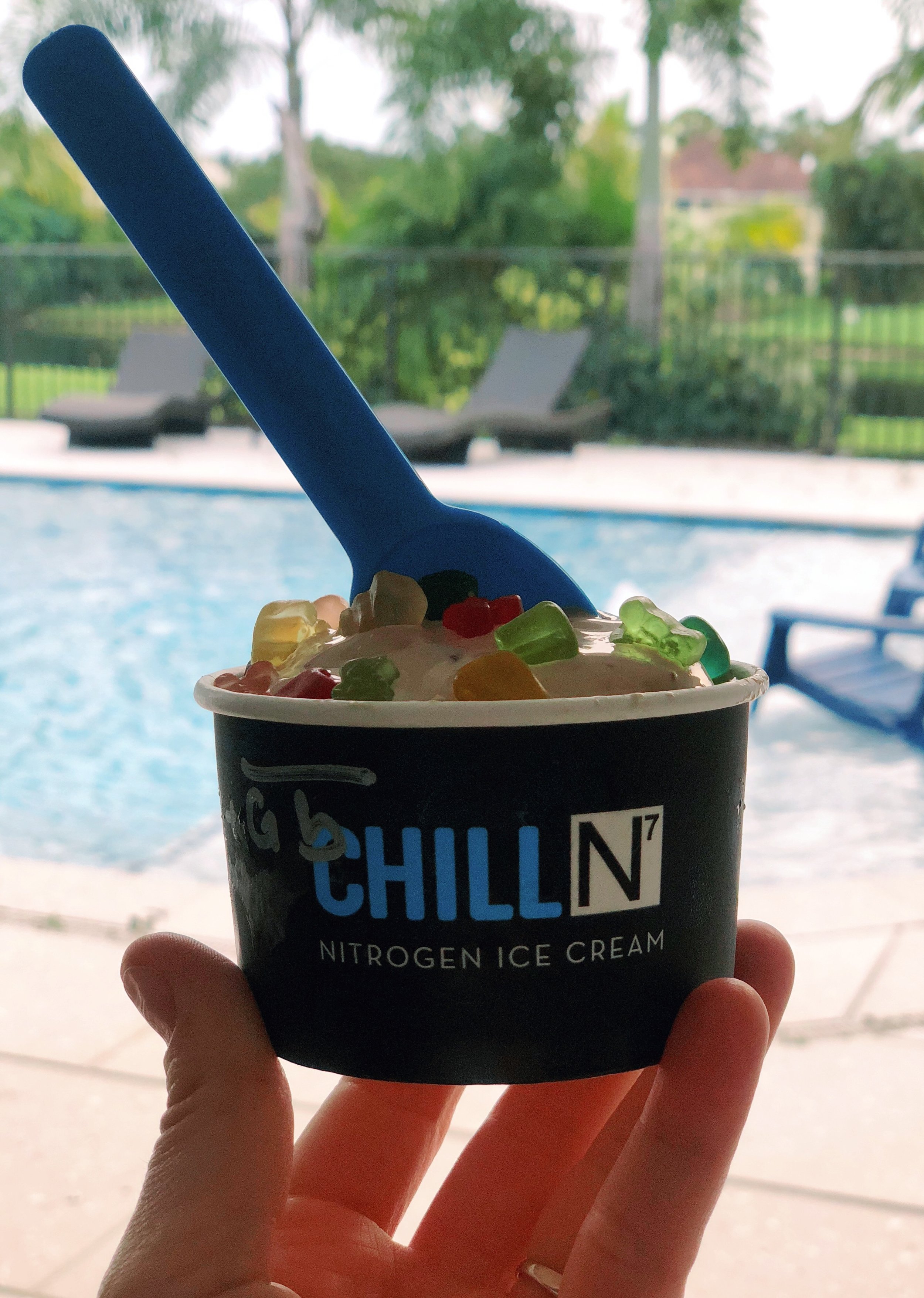 Nitrogen ice cream anyone? It’s pretty good but supposedly pretty bad for you. We have it as a treat once in a while.