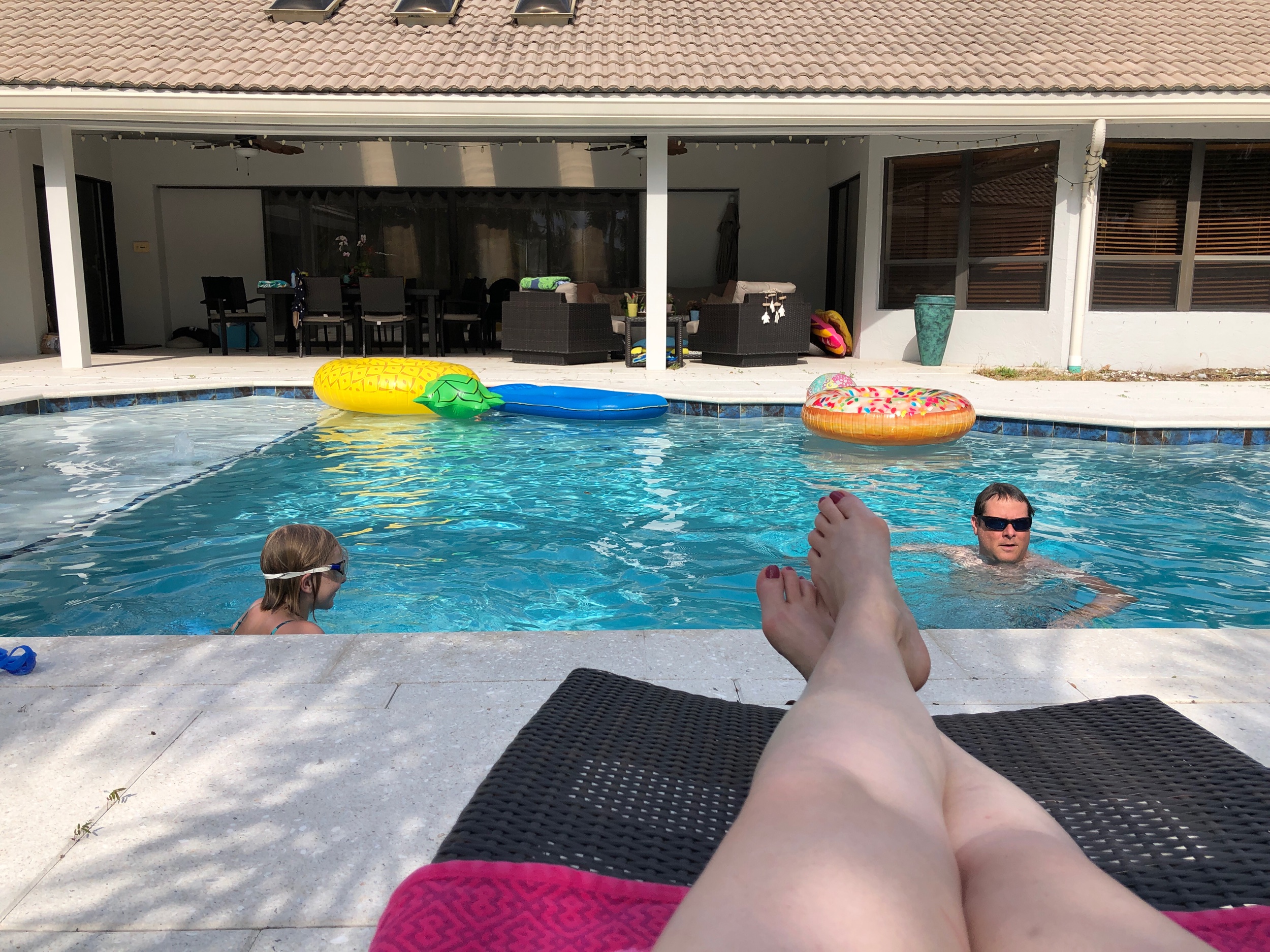 Ok, so I’m actually not IN the pool in this shot but you get the idea. :)