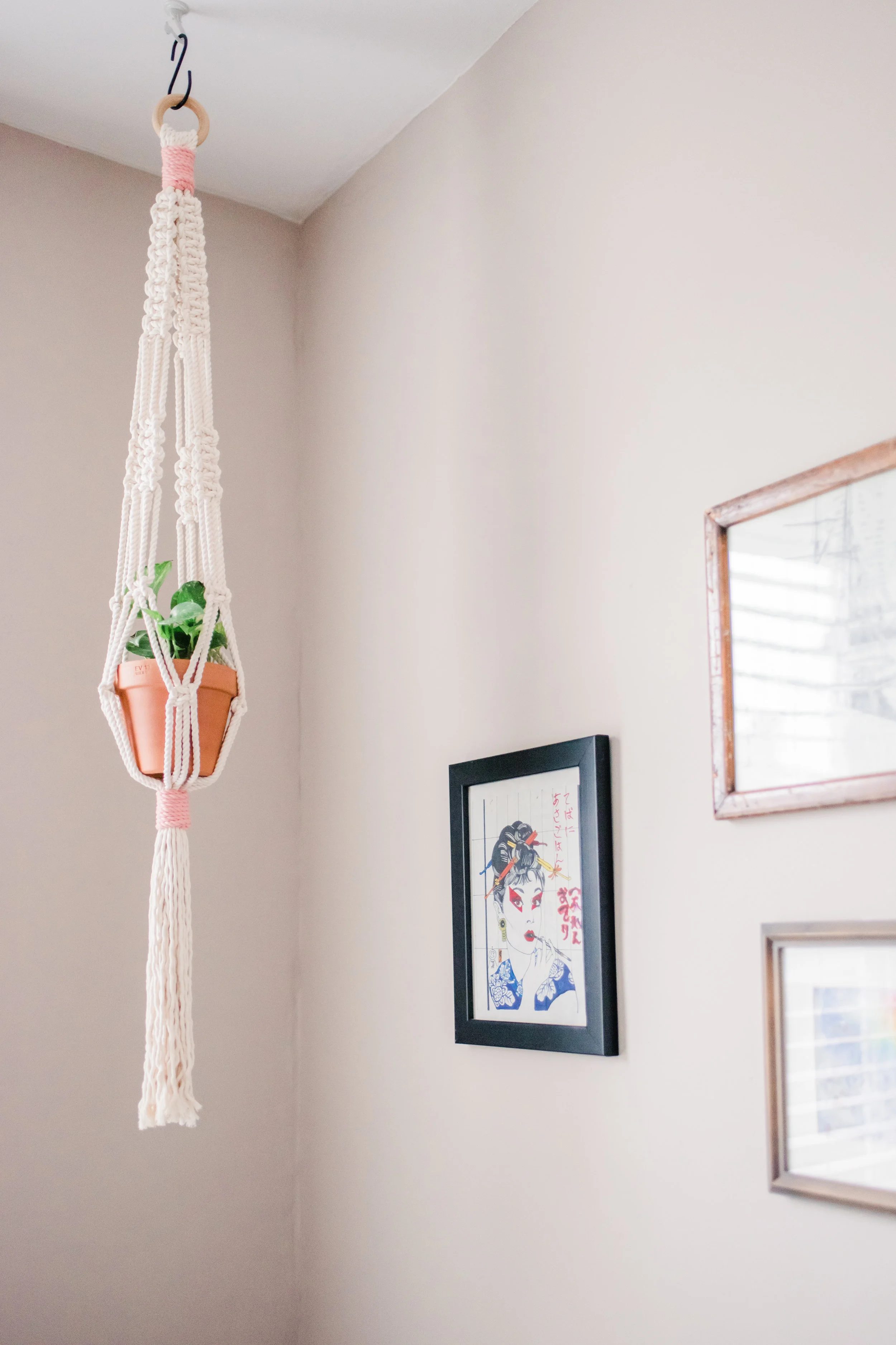 Macrame Plant Hanger Workshop at Maker Practice 