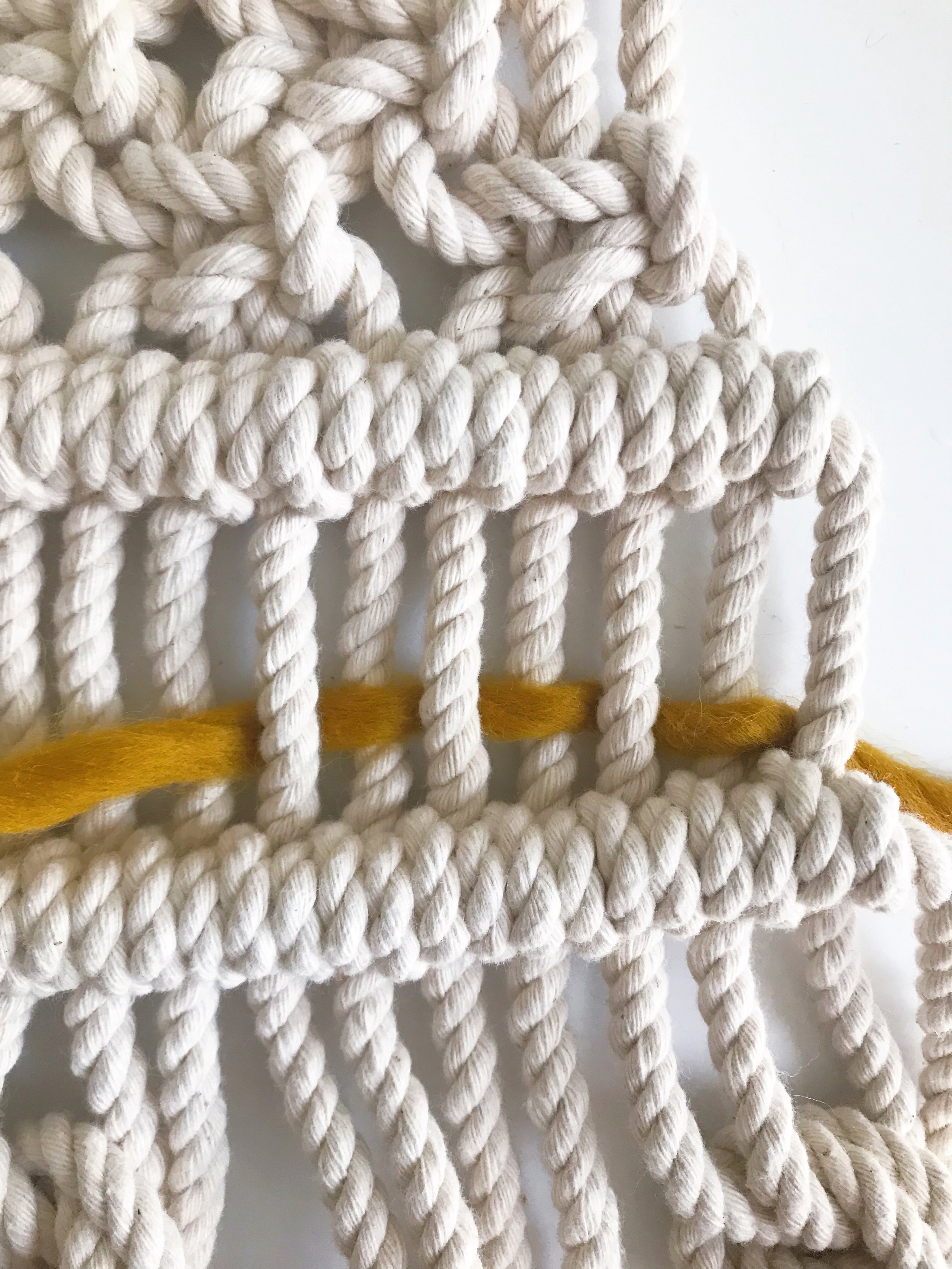 Wool Roving - Perfect for Macra-Weave! Mustard by Modern Macramé