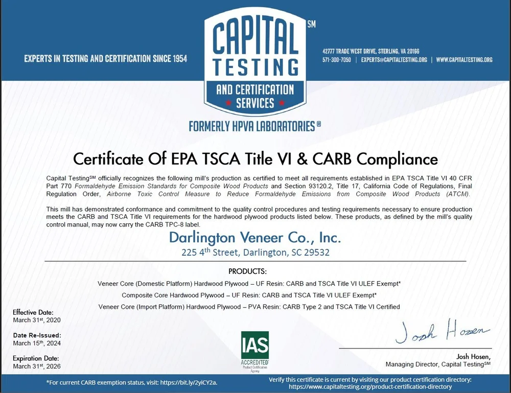 CERTIFICATIONS, DATA SHEETS — DVC