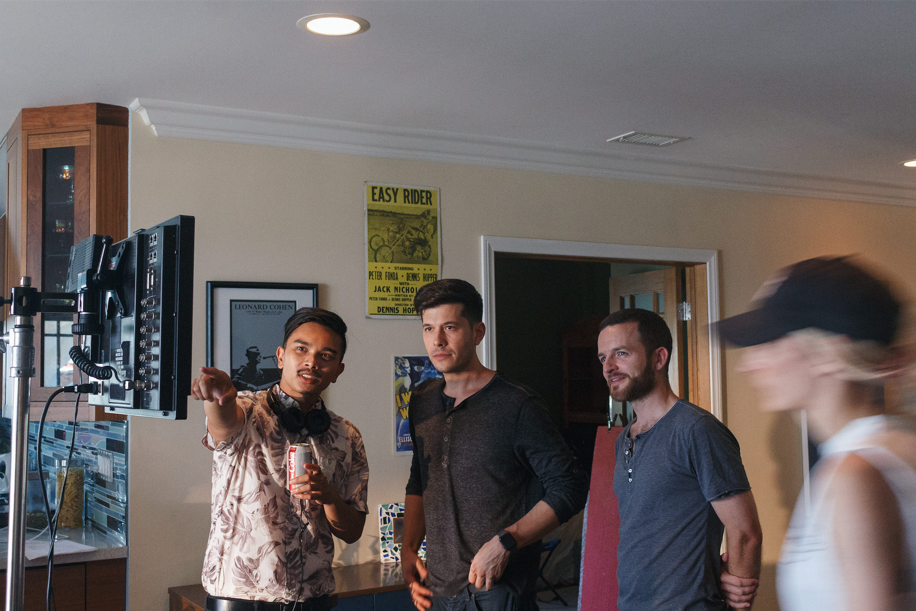  Director Ralph Torrefranca, producer Dylan Costa + AD KJ Downes 