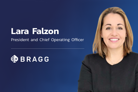 BRAGG GAMING APPOINTS LARA FALZON, ACCOMPLISHED iGAMING EXECUTIVE, AS PRESIDENT AND CHIEF OPERATING OFFICER
